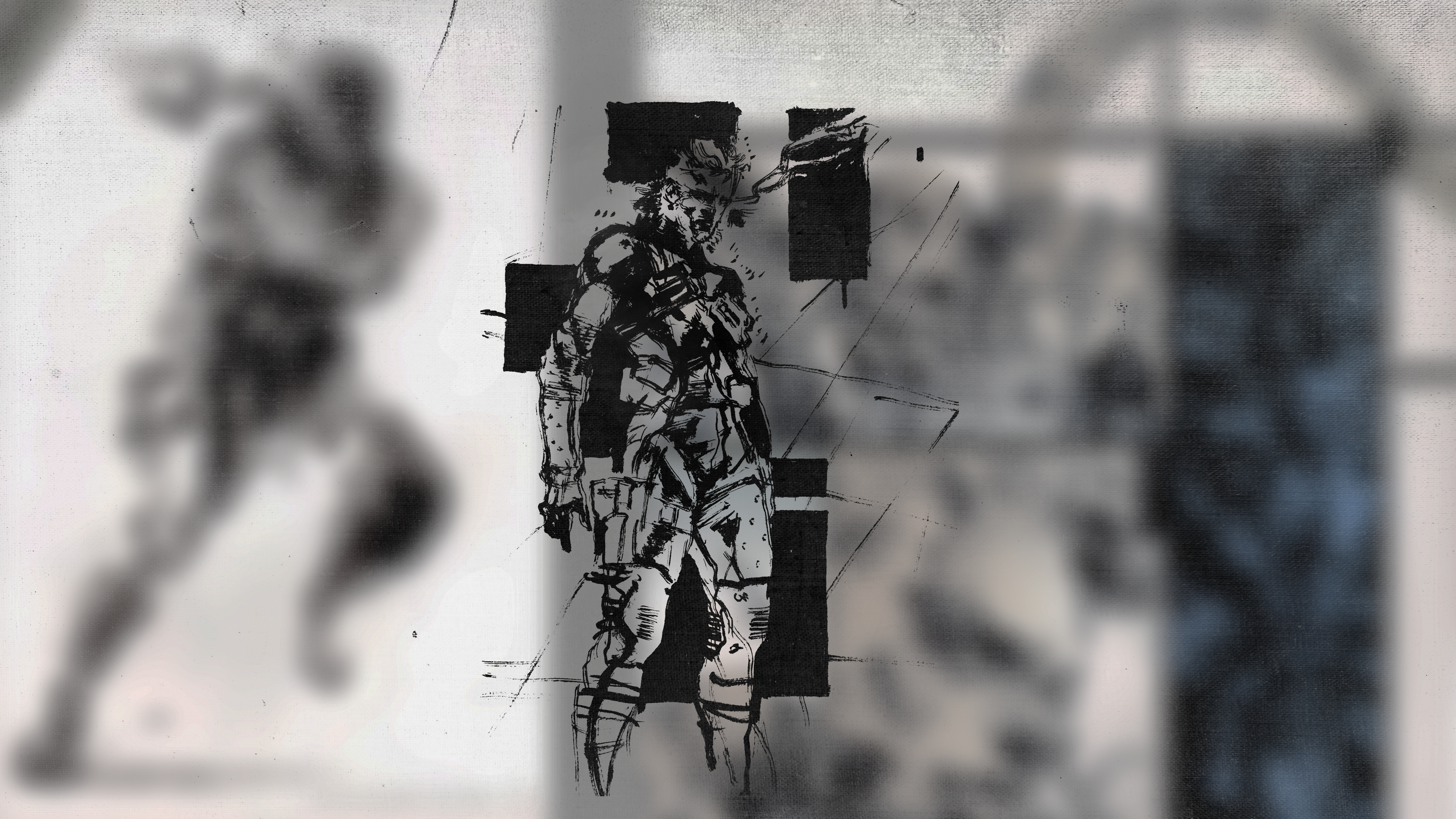 Metal Gear Solid Snake Metal Gear Solid 2 Yoji Shinkawa Video Games 3840x2160