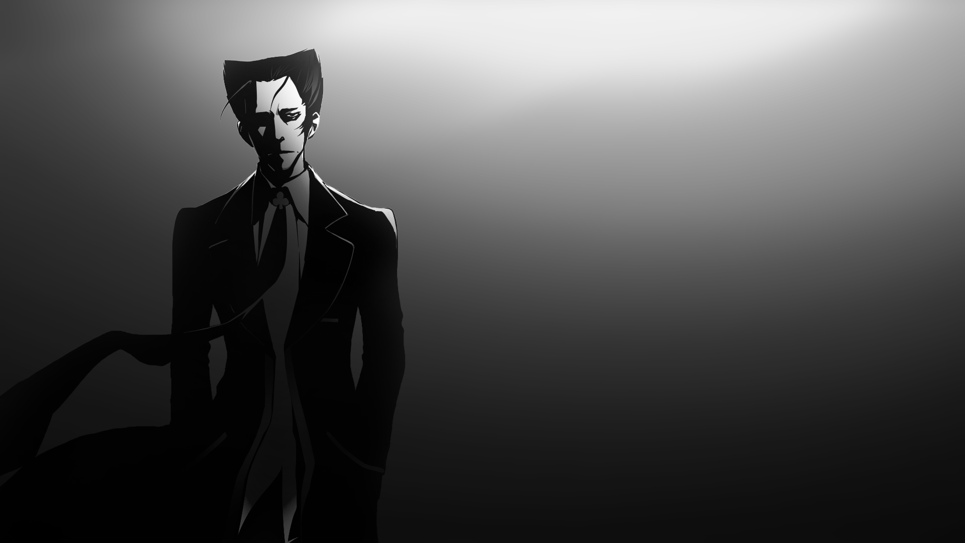 Kaiki Deishu Anime Anime Boys Monogatari Series Kaiki Deishu Monochrome 1920x1080