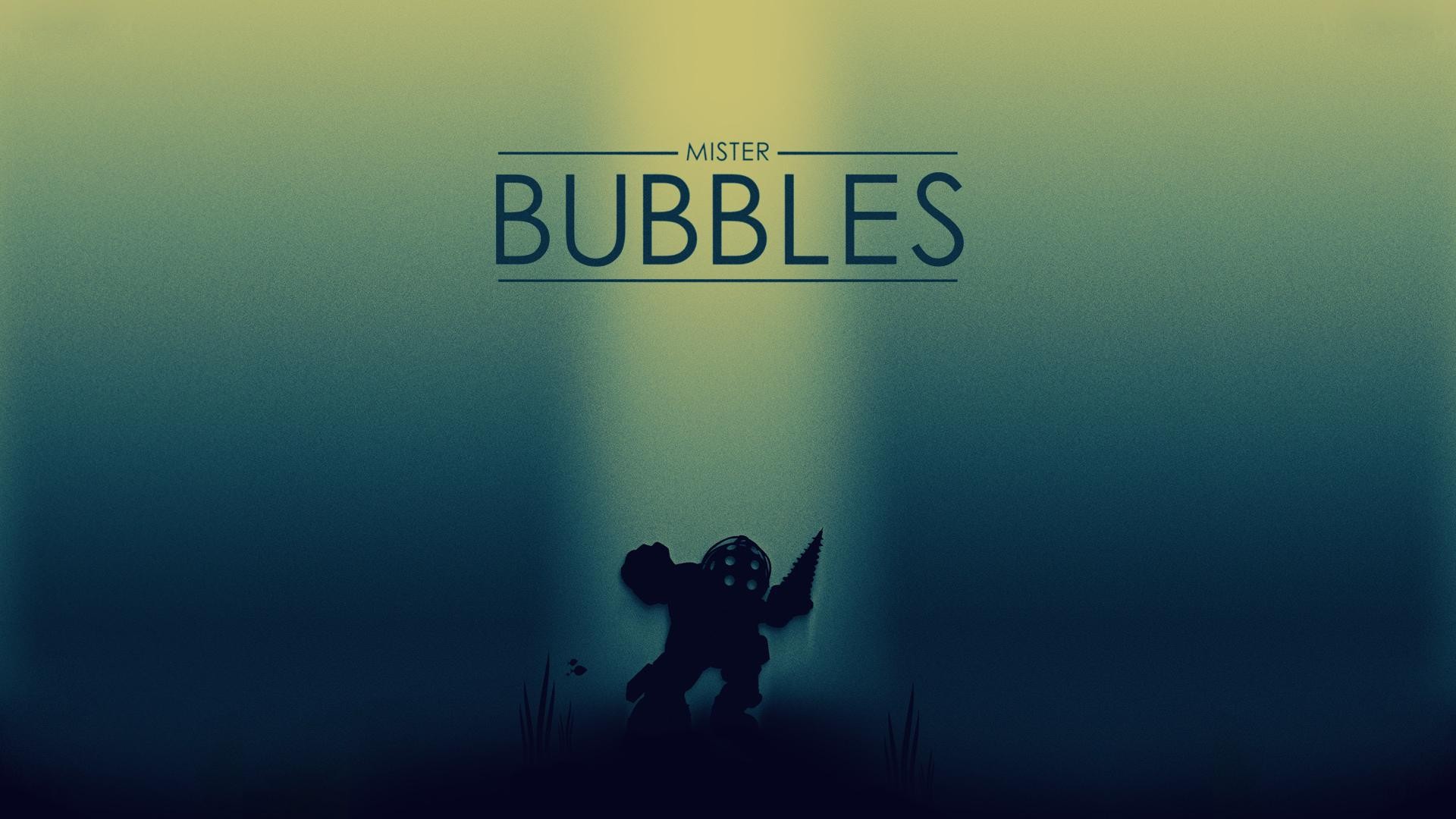 BioShock Big Daddy Mr Bubbles Video Games Minimalism 1920x1080