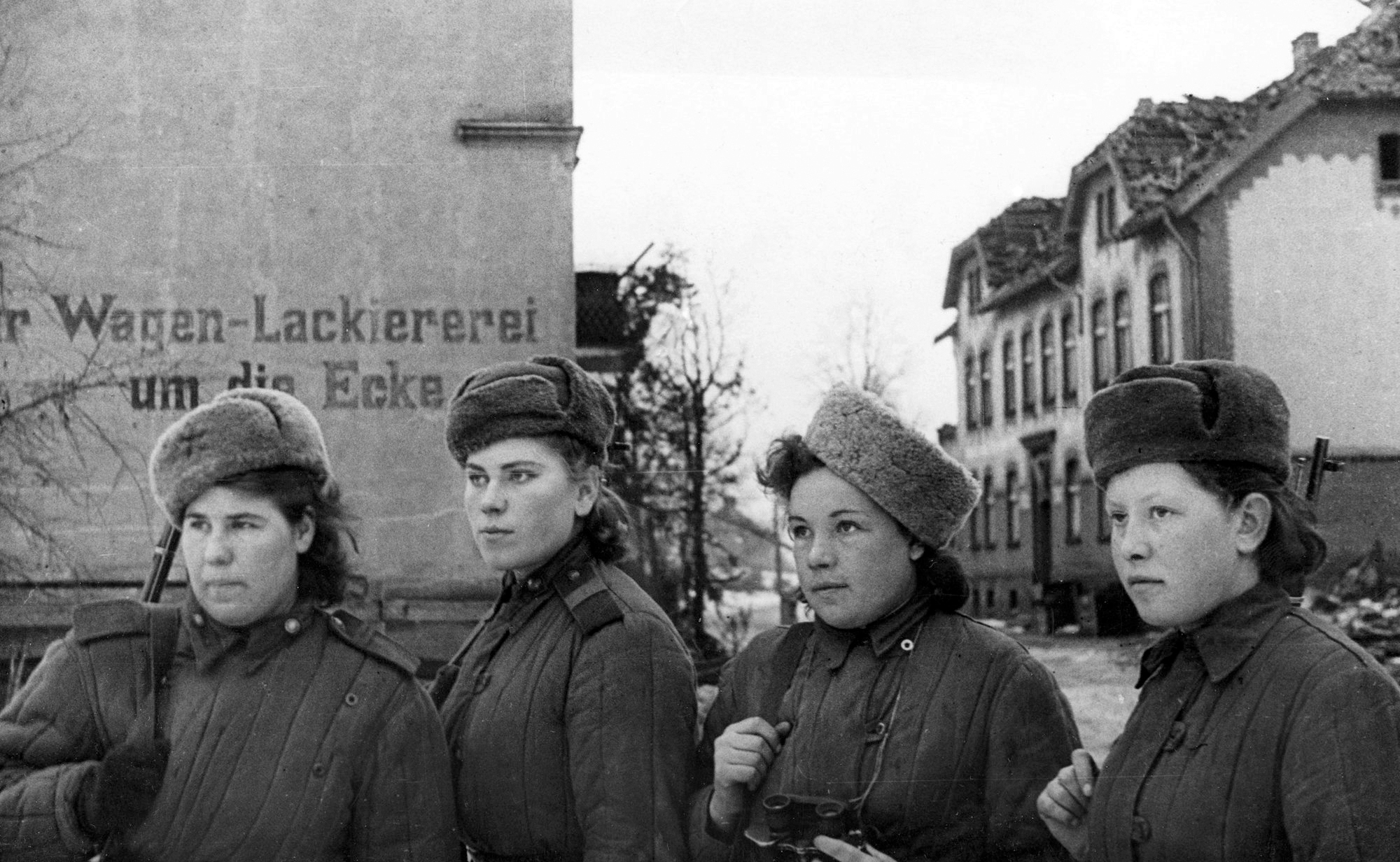 World War Ii Military Girls With Guns Marksman Red Army 2000x1232