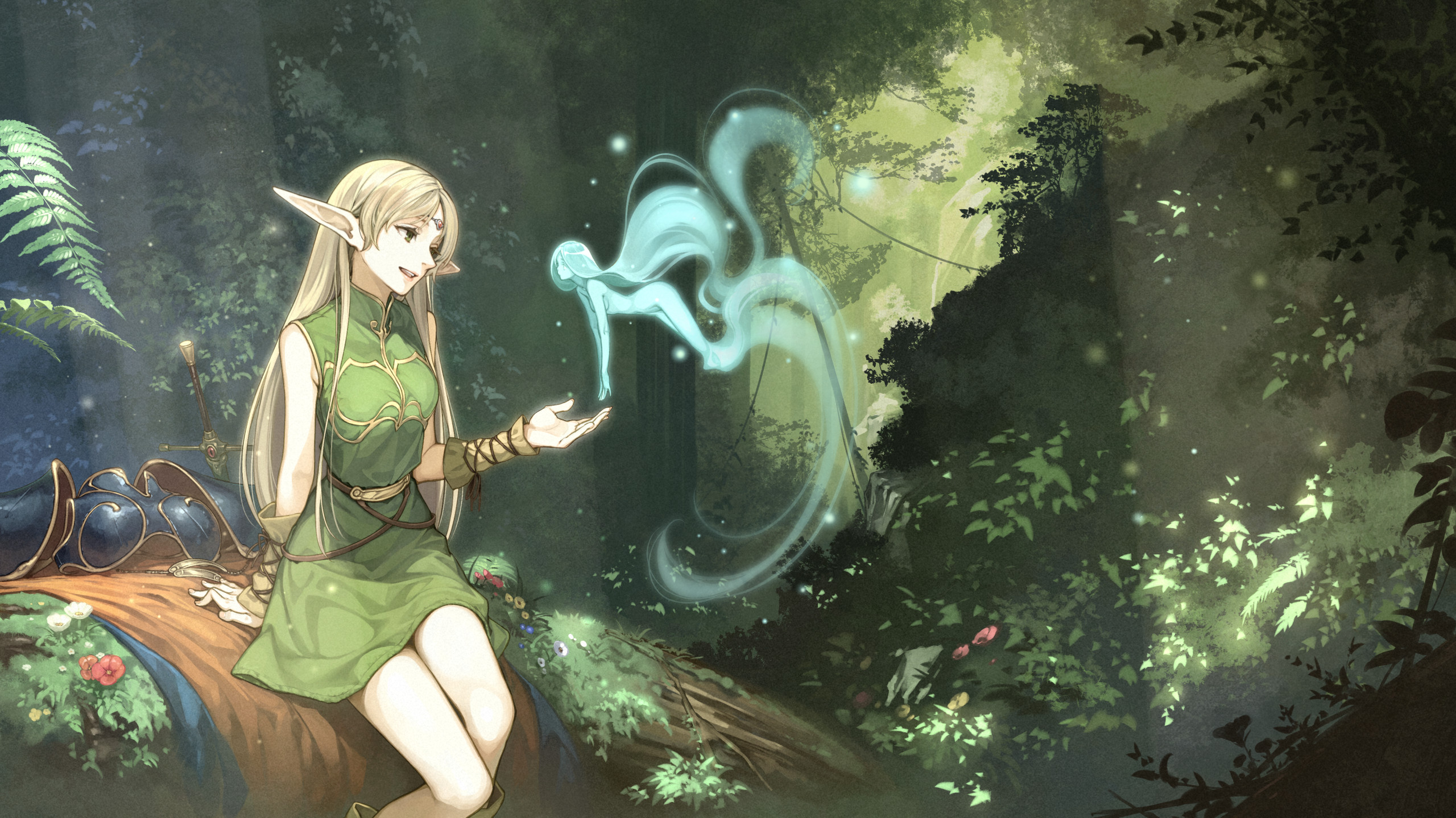 Record Of Lodoss War Deedlit Forest Elven Anime Girls 2560x1439