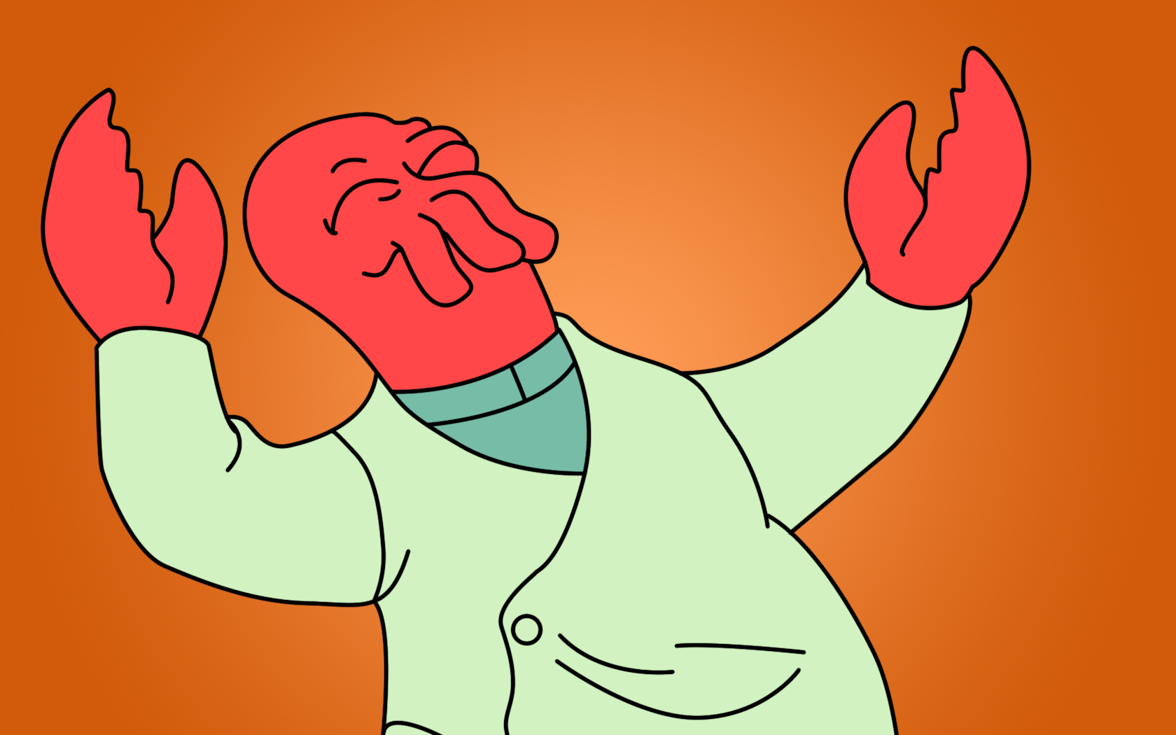 Zoidberg Futurama 1680x1050