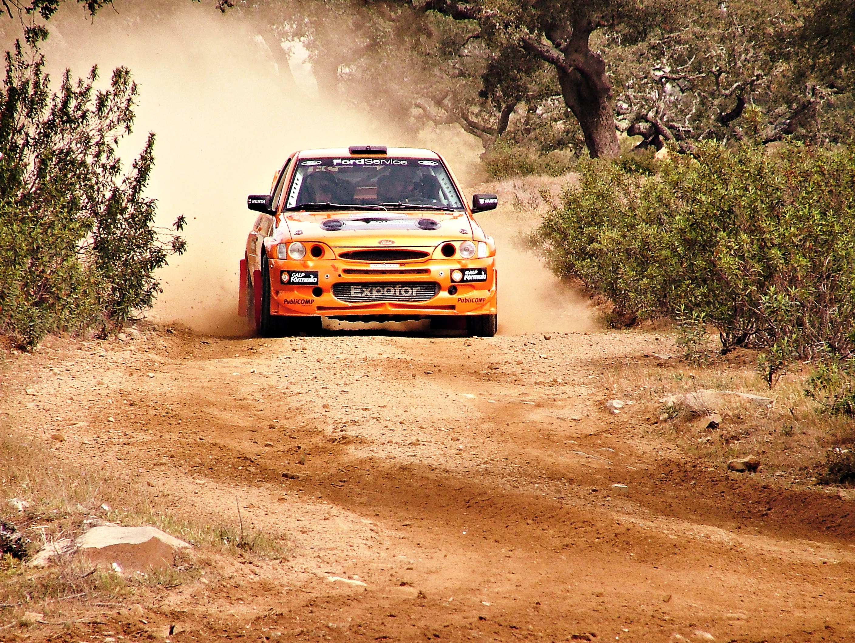 Car Escort Rally Orange Cars Vehicle 2816x2120