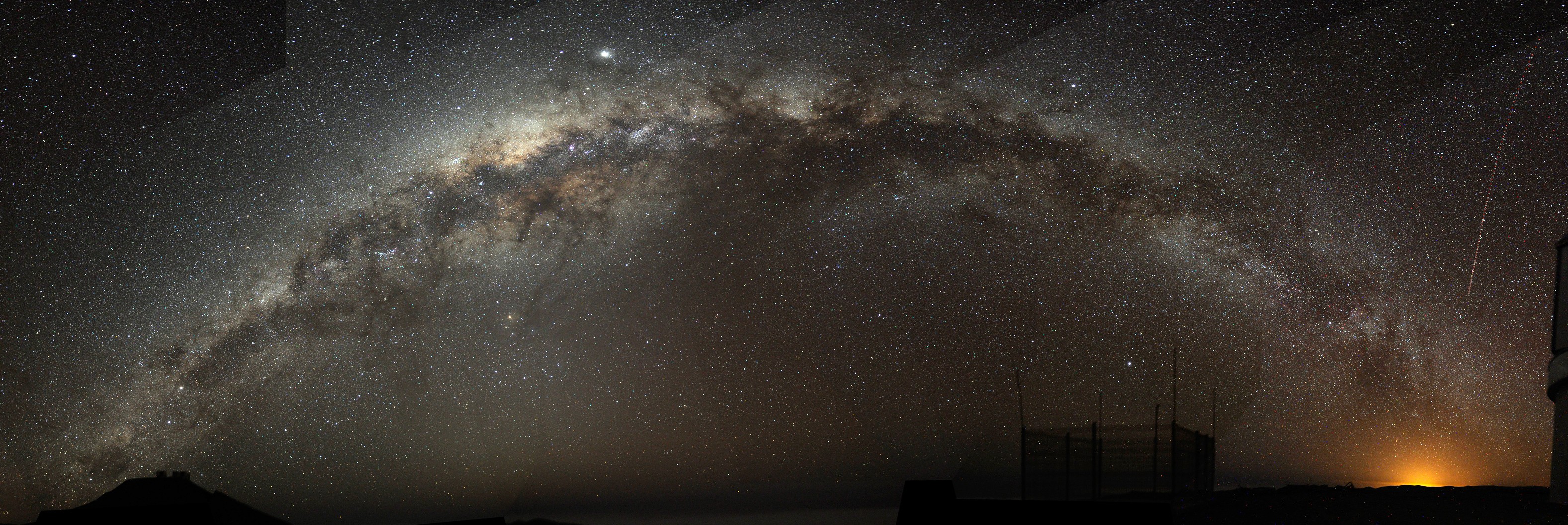 Milky Way Space Skyscape Stars Starscape 3154x1056