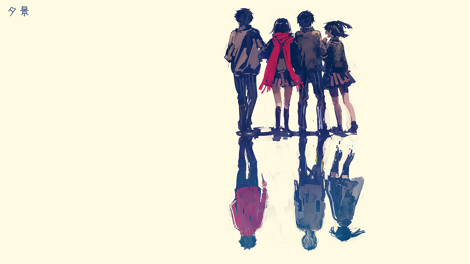 Enomoto Takane Kisaragi Shintaro Tateyama Ayano Kokonose Haruka Anime Girls Reflection Anime 1920x1080