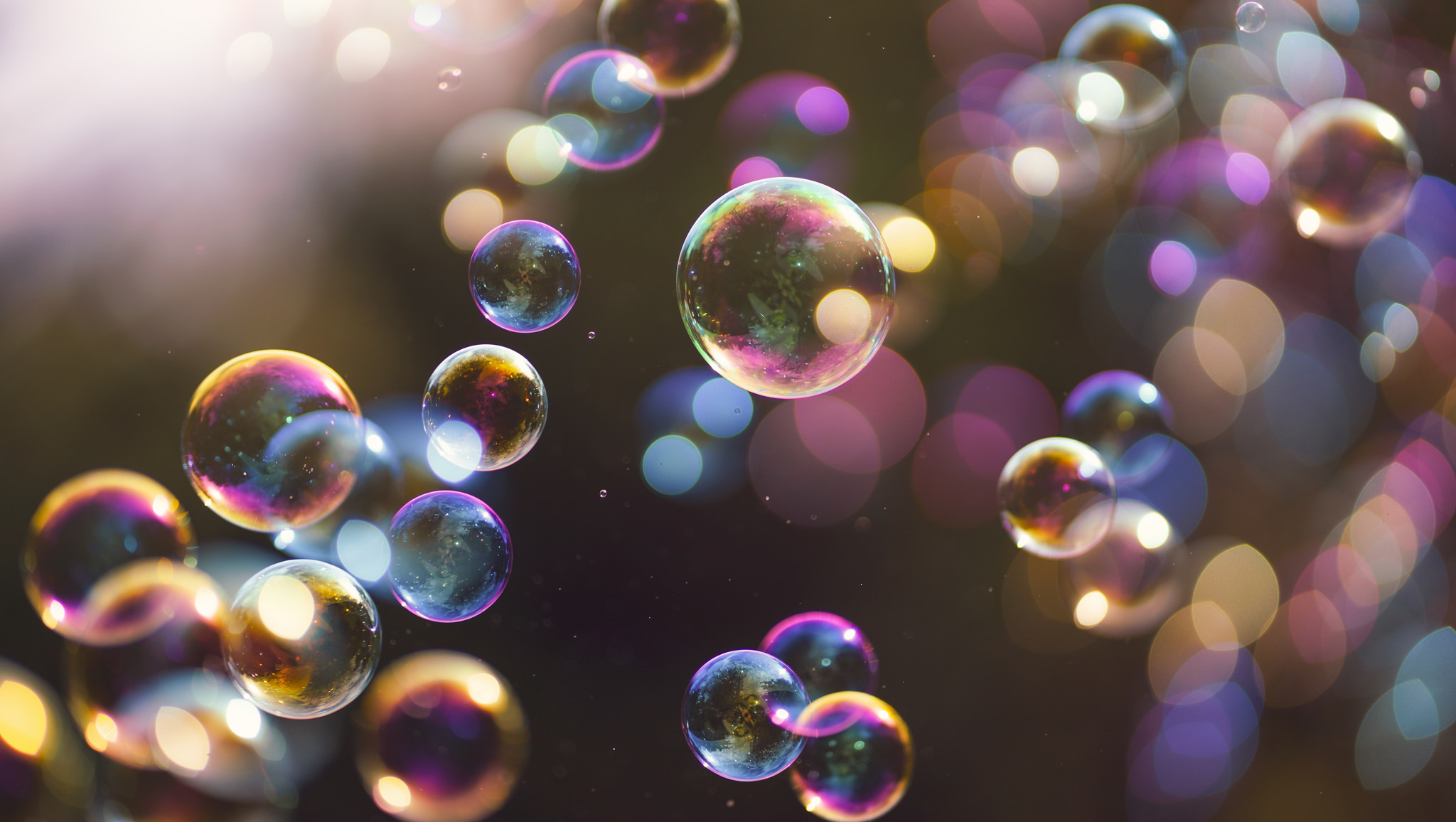 Outdoors Bubbles Depth Of Field Bokeh Photography Lens Flare Reflection Soap 2048x1156