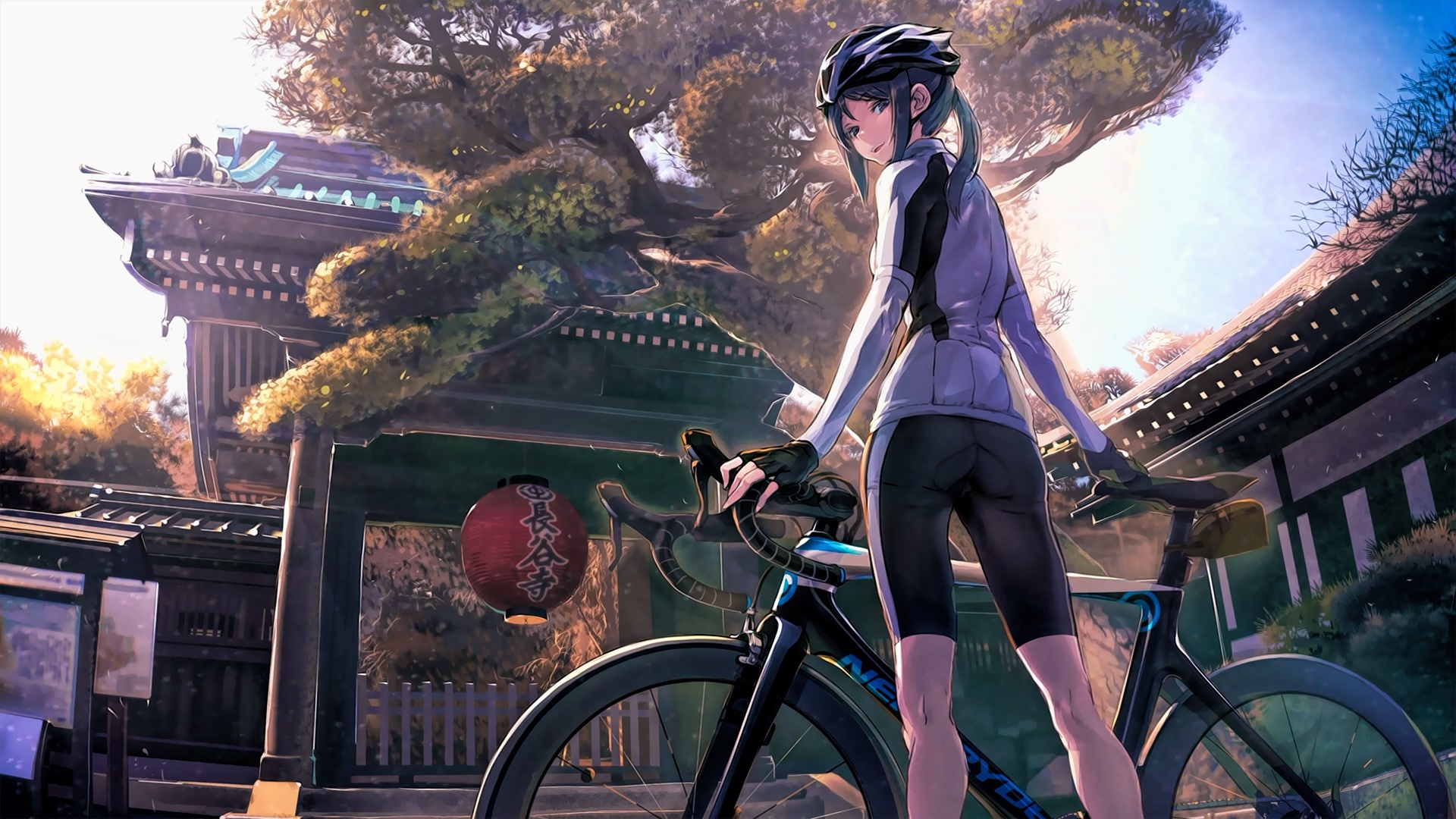 Anime Bike Shorts Spandex Bicycle Minami Kamakura Koukou Joshi Jitensha Bu 1920x1080