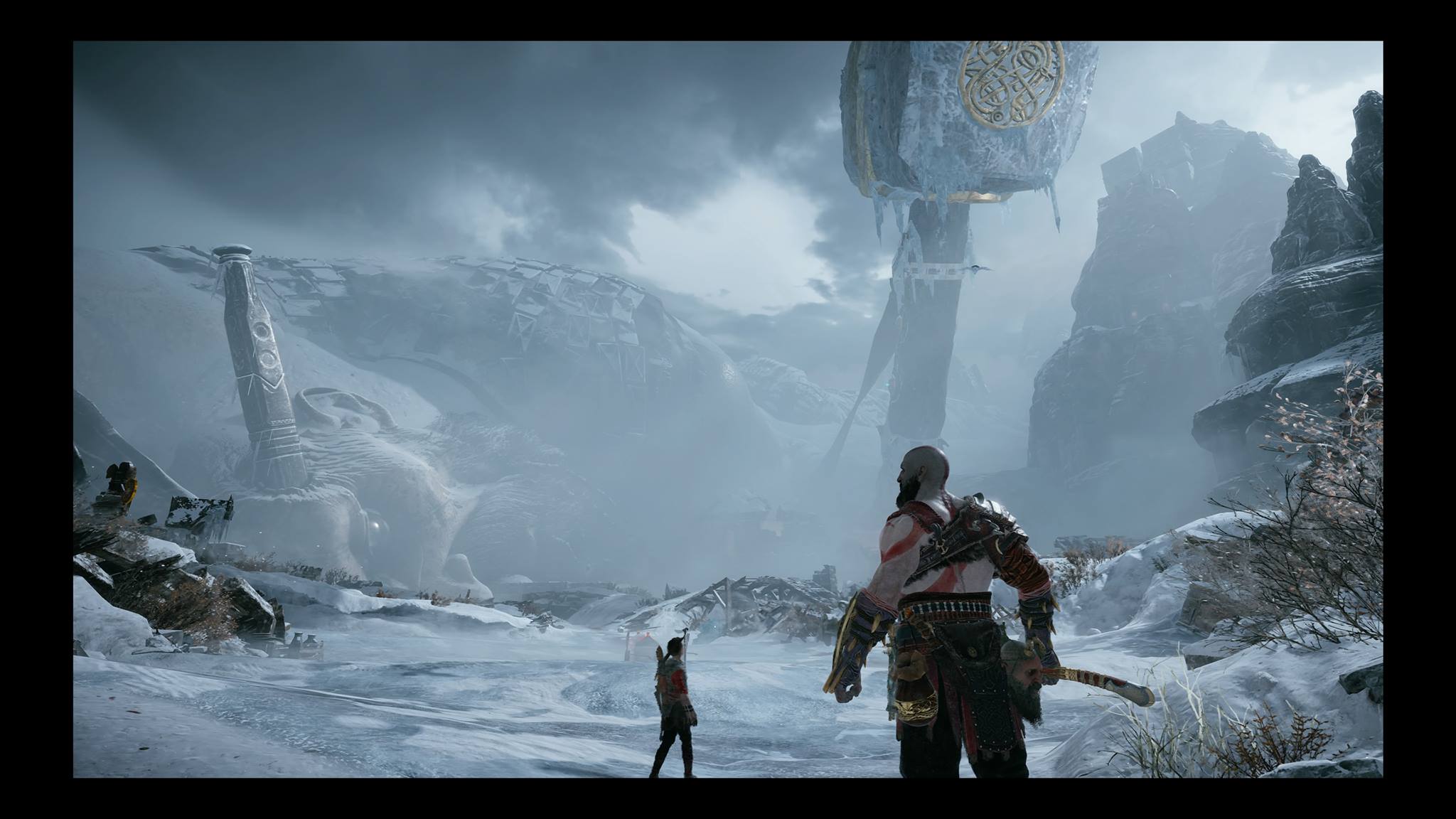 God Of War 2018 God Of War God Of War 4 Kratos Atreus Santa Monica Studio Video Games Screen Shot 2048x1152