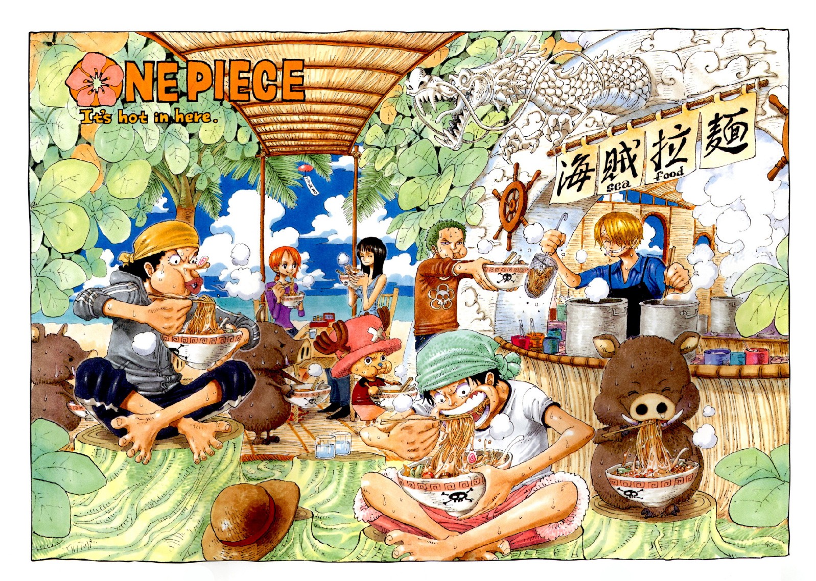 One Piece Monkey D Luffy Roronoa Zoro Usopp Nami Nico Robin Ramen Sanji Tony Tony Chopper Anime 1597x1138