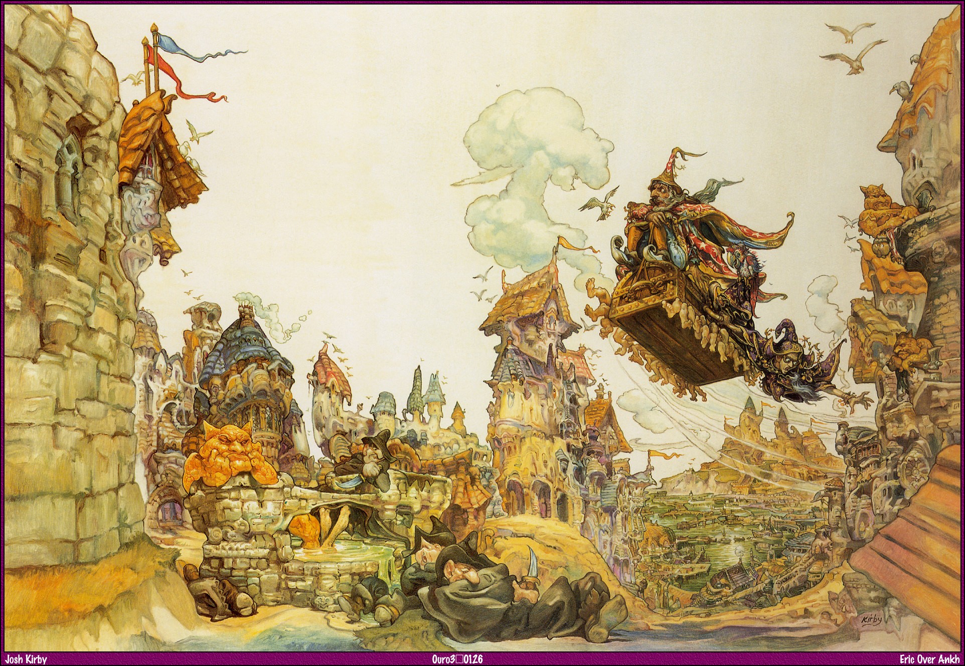 Discworld Fantasy Art Artwork Terry Pratchett Josh Kirby 1924x1328