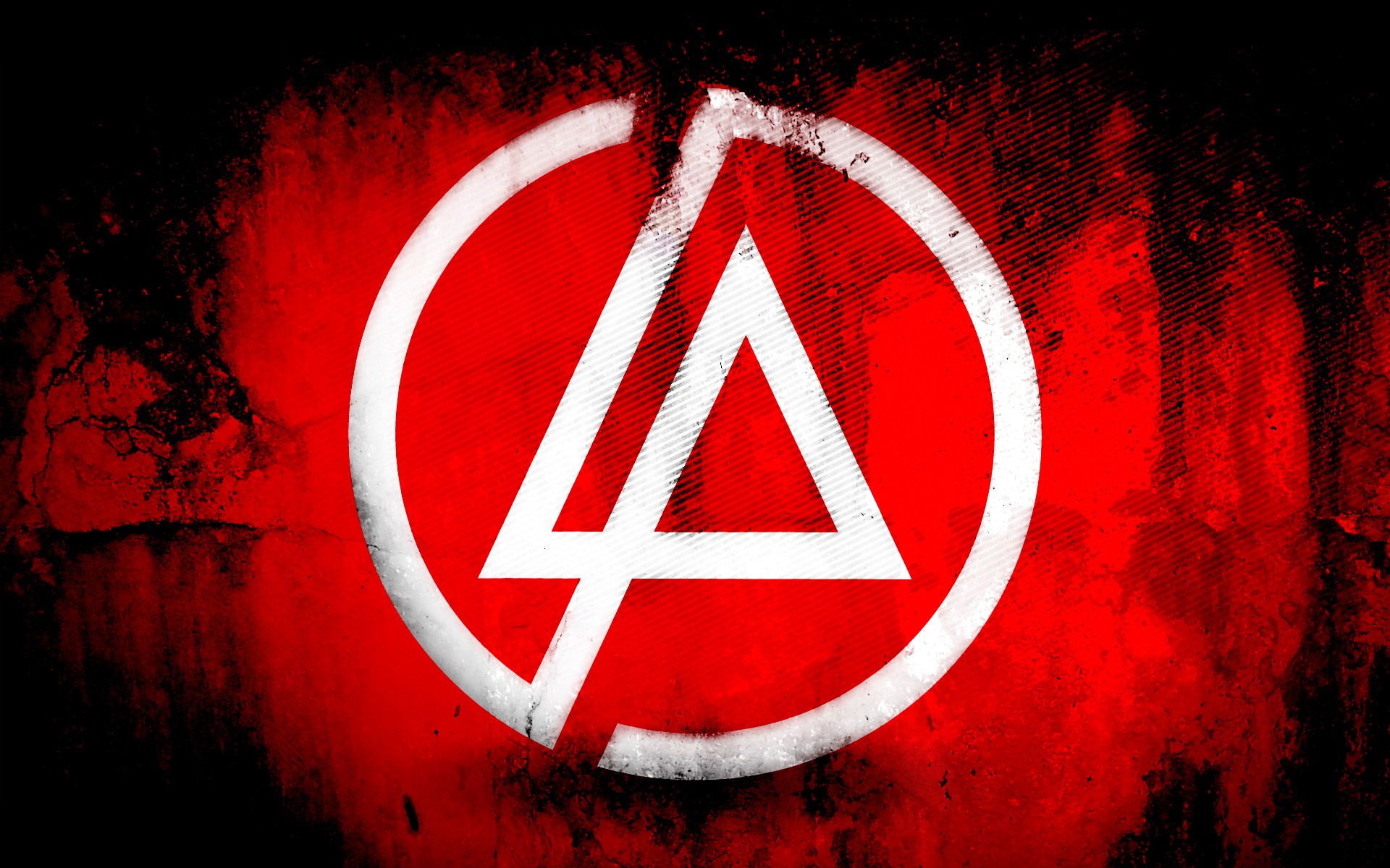 Linkin Park Logo Red Background Triangle 1920x1200