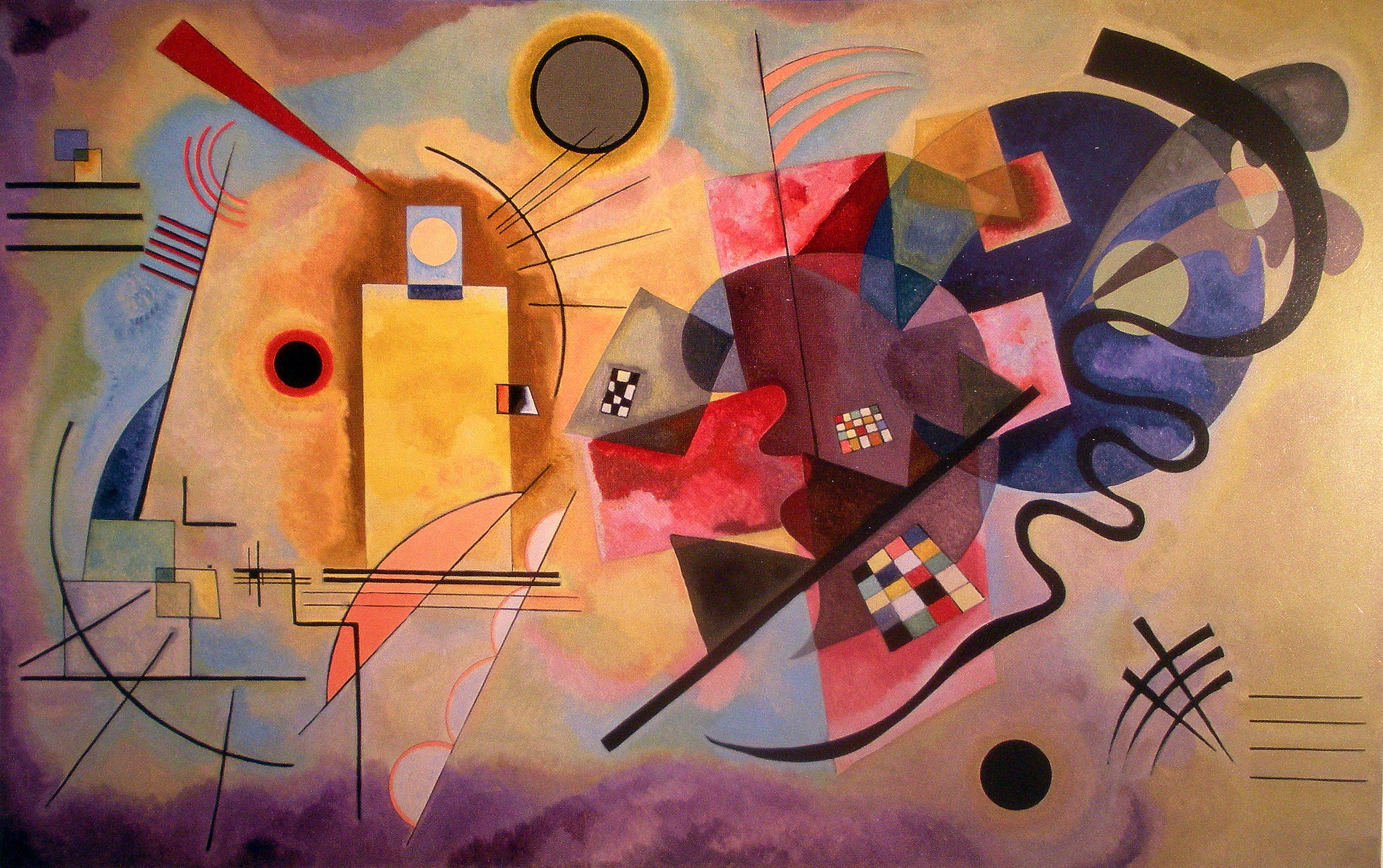 Artwork Wassily Kandinsky Painting Classic Art Colorful 2820x1771