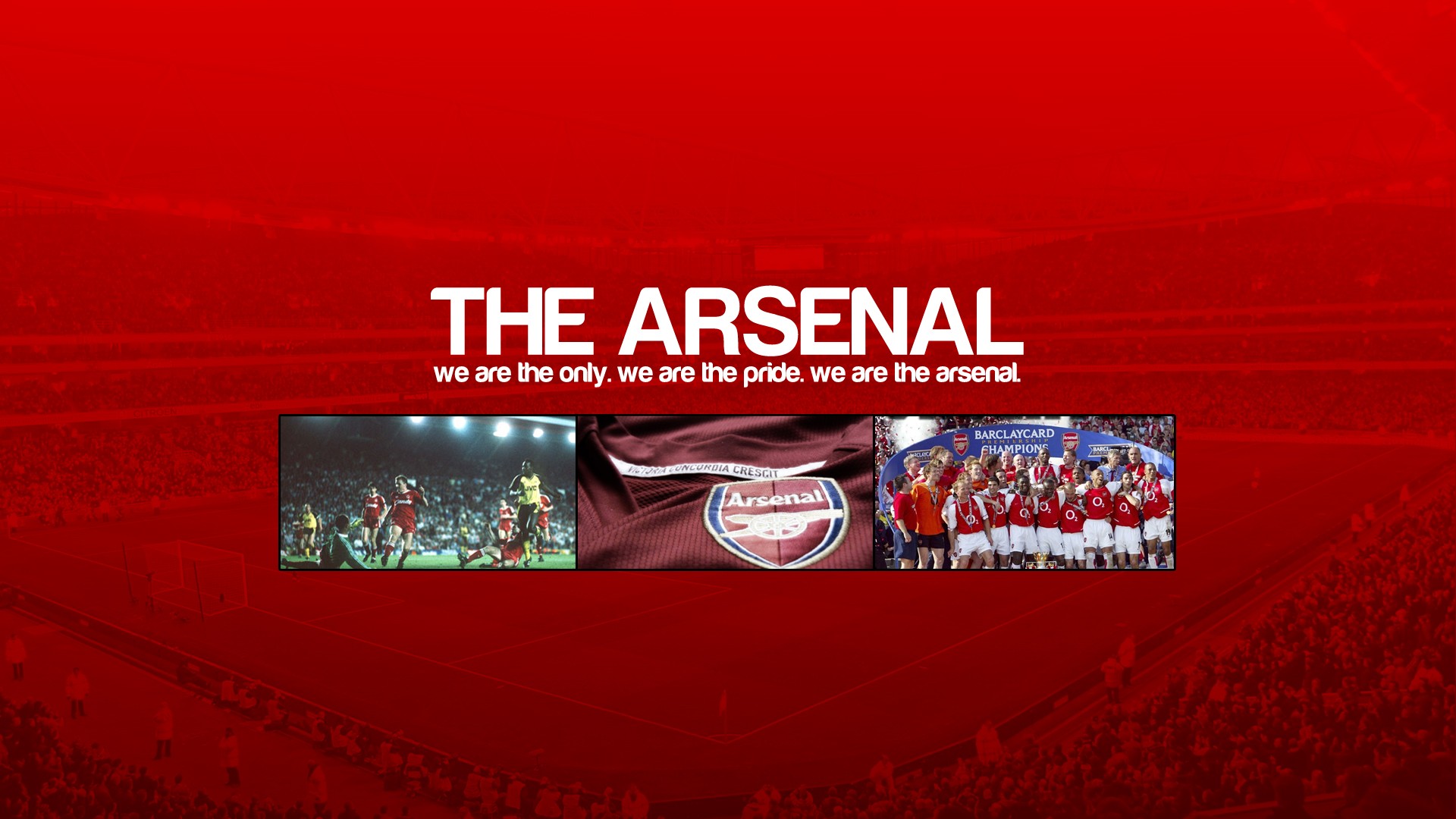 Soccer Arsenal London Red Background 1920x1080