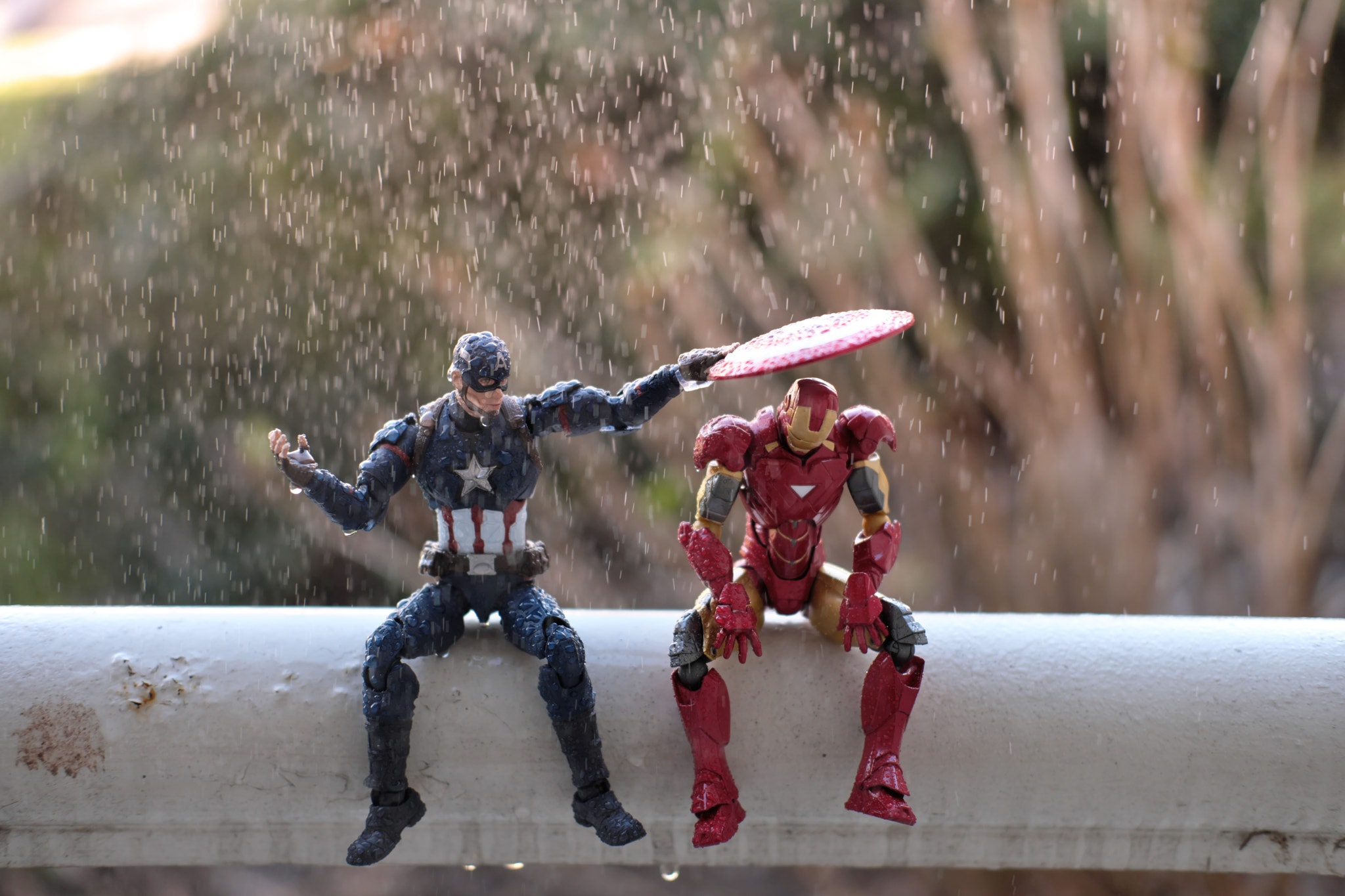 Captain America Iron Man Toys Humor 500px Pete Tapang Friends 2048x1365