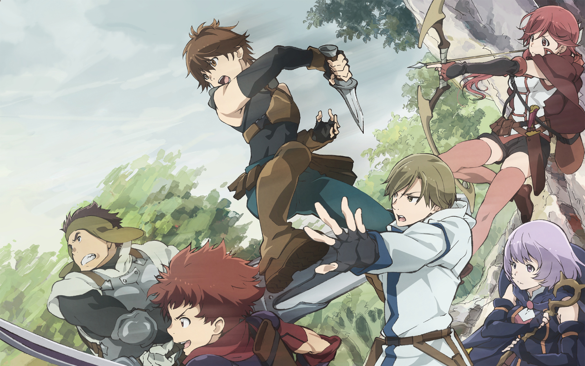 Hai To Gensou No Grimgar Shihoru Hai To Gensou No Grimgar Haruhiro Hai To Gensou No Grimgar Yume Cha 1920x1200