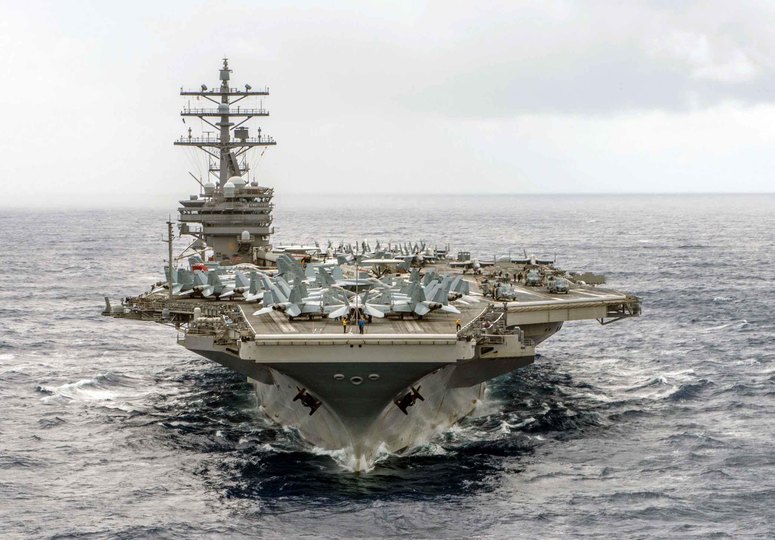 USS Ronald Reagan CVN 76 Aircraft Carrier Warship 2560x1782