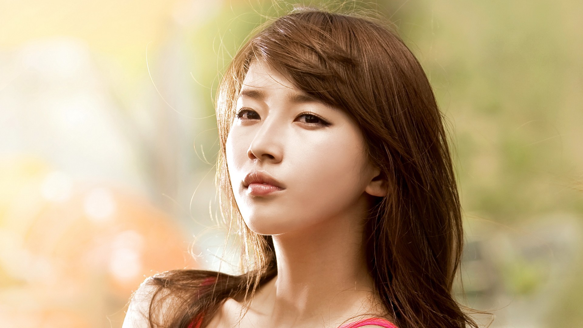 K Pop Miss A Asian Korean Asian Suzy Women Face Model Brunette Singer 1920x1080
