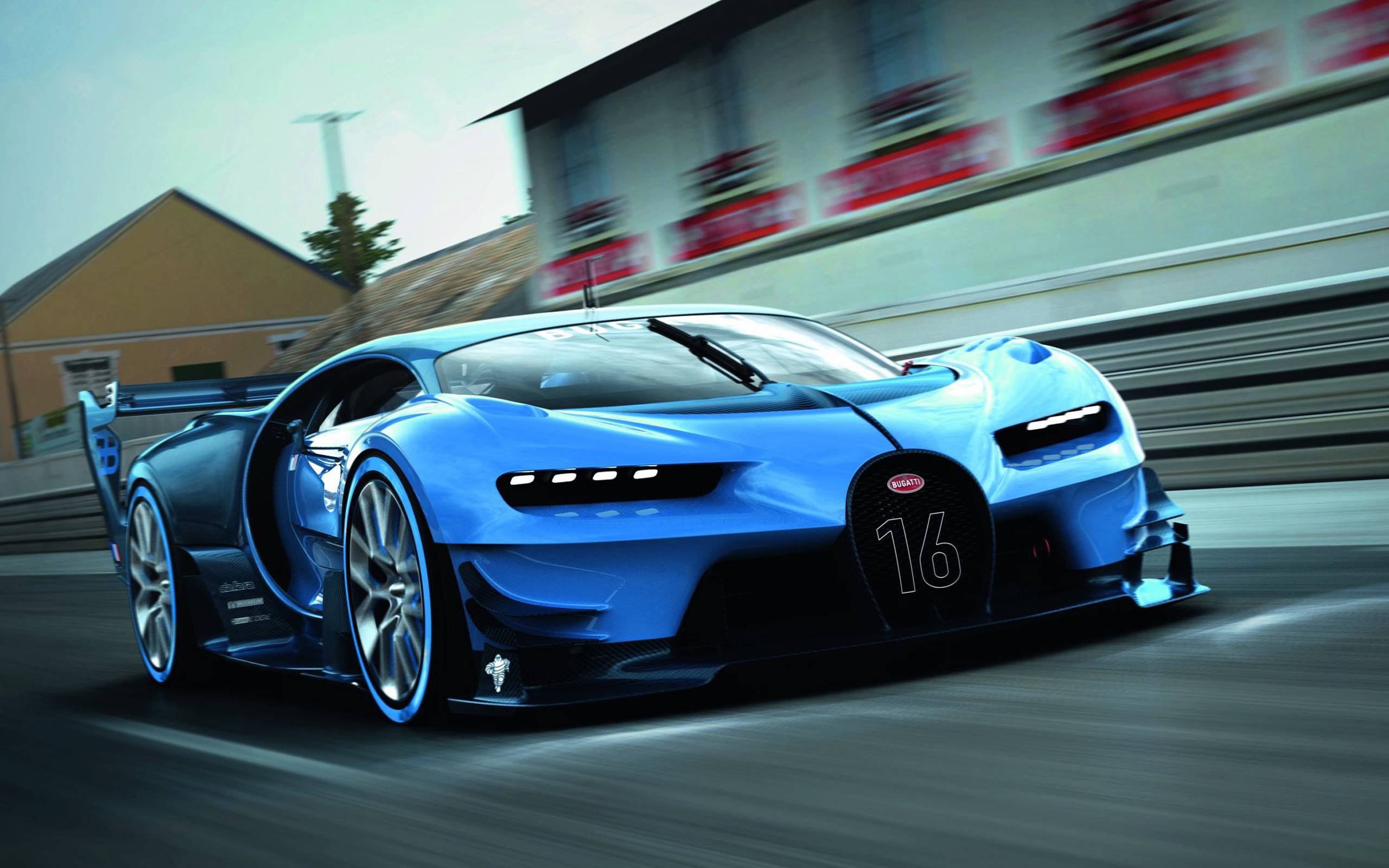 Bugatti Vision Gran Turismo Bugatti Car Vehicle Blue Cars 2560x1600