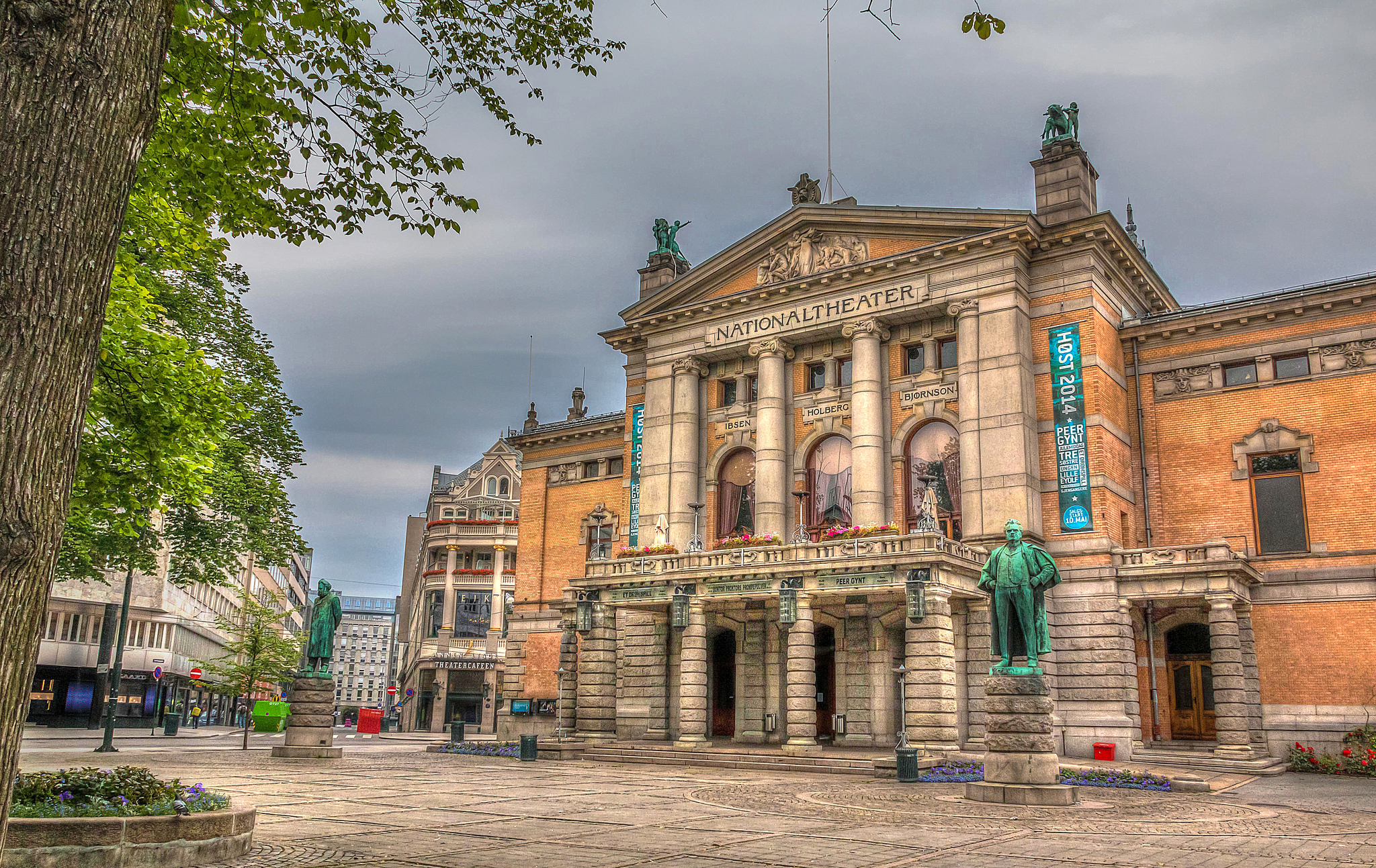 HDR Norway Oslo Building Theatre Square City Architecture 2048x1293