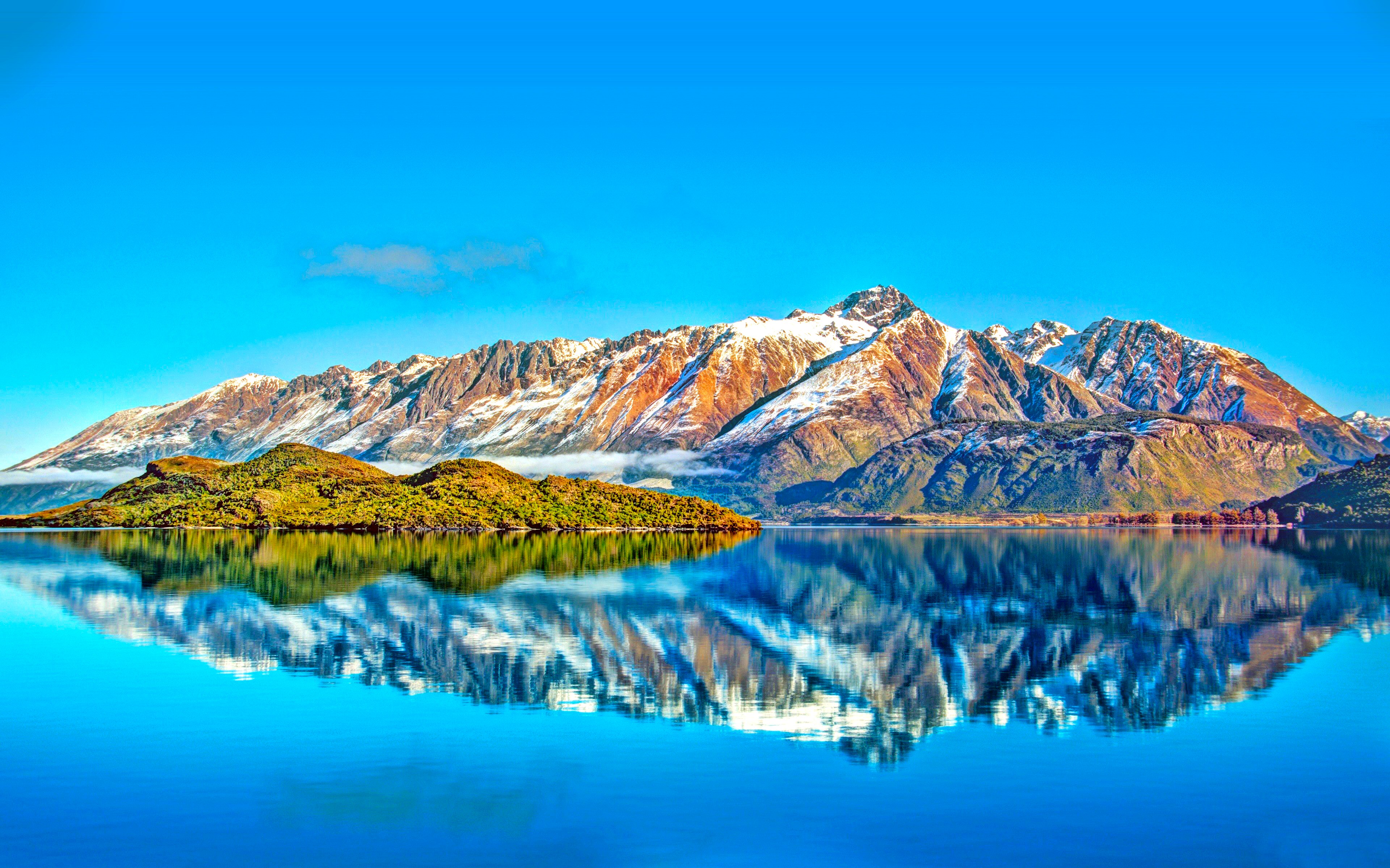 Mountain Reflection Lake Scenic 3840x2400