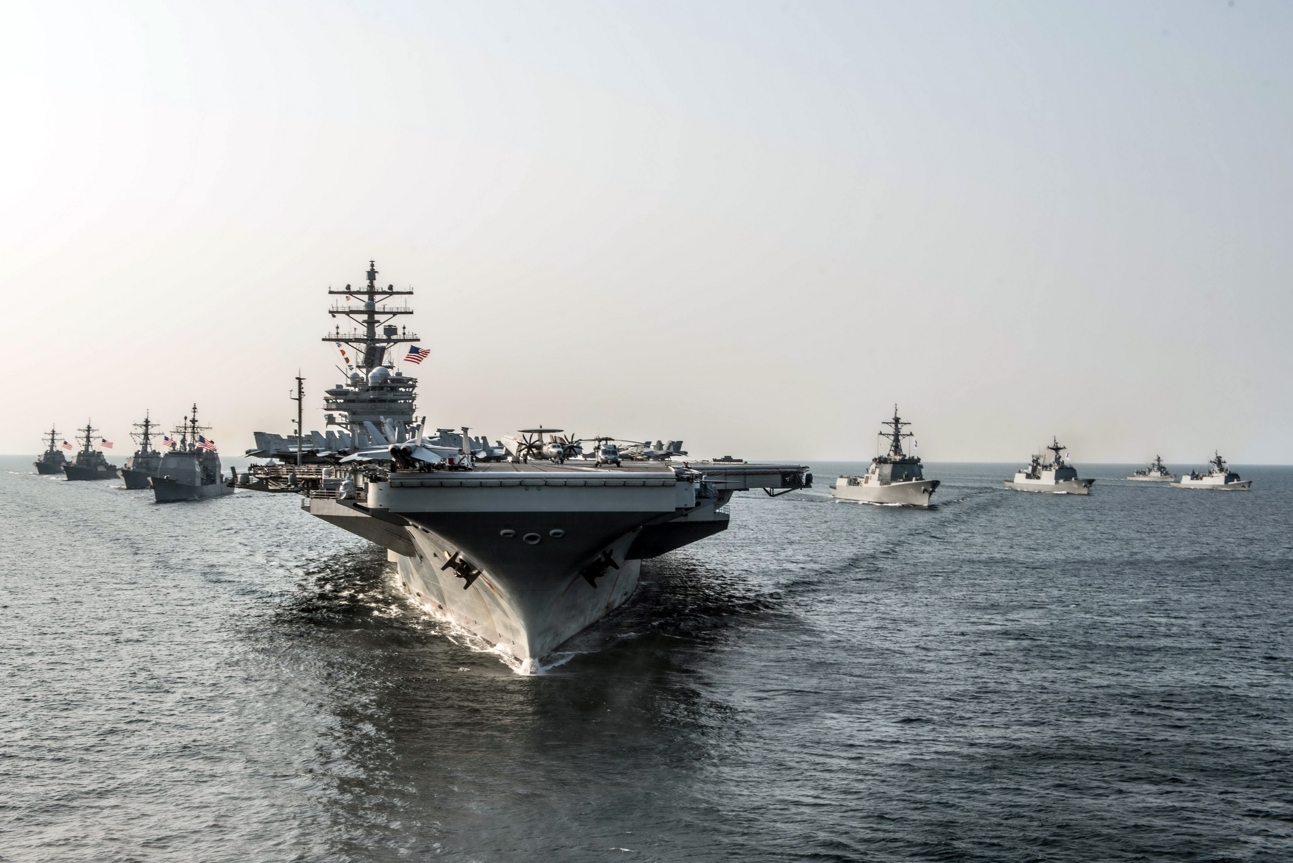 USS Ronald Reagan CVN 76 Aircraft Carrier Warship 2560x1709