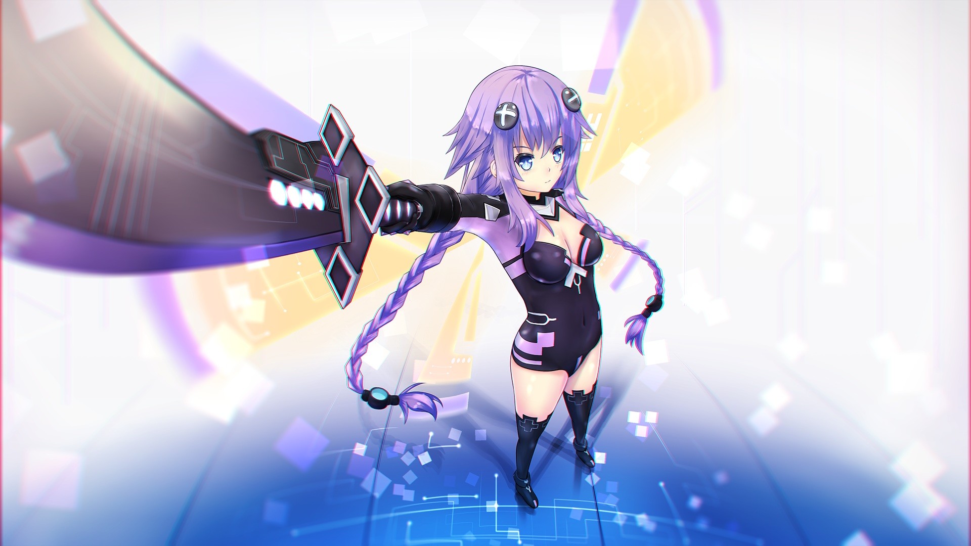 Anime Hyperdimension Neptunia Purple Heart Anime Girls 1920x1080