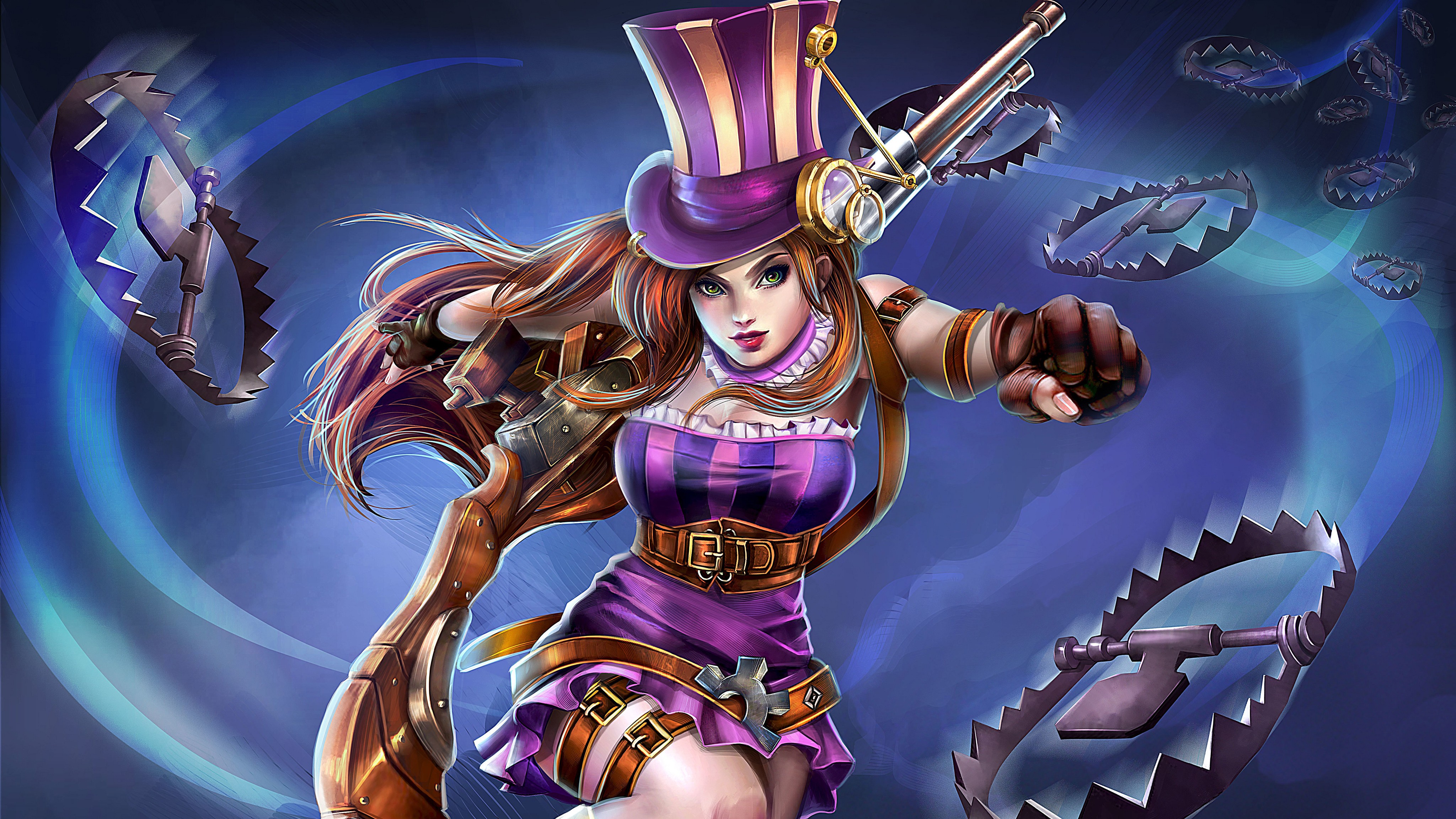 League Of Legends Video Games Caitlyn 4096x2304