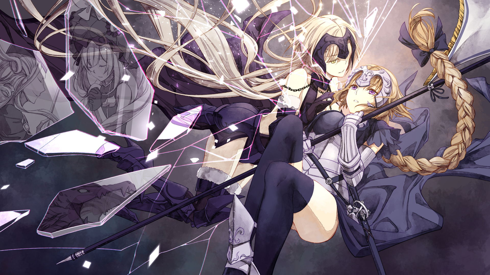 Anime Anime Girls Gamer Grill Comic Art Comic Girls Jeanne Alter Fate Grand Order Jeanne DArc Fate F 1920x1080