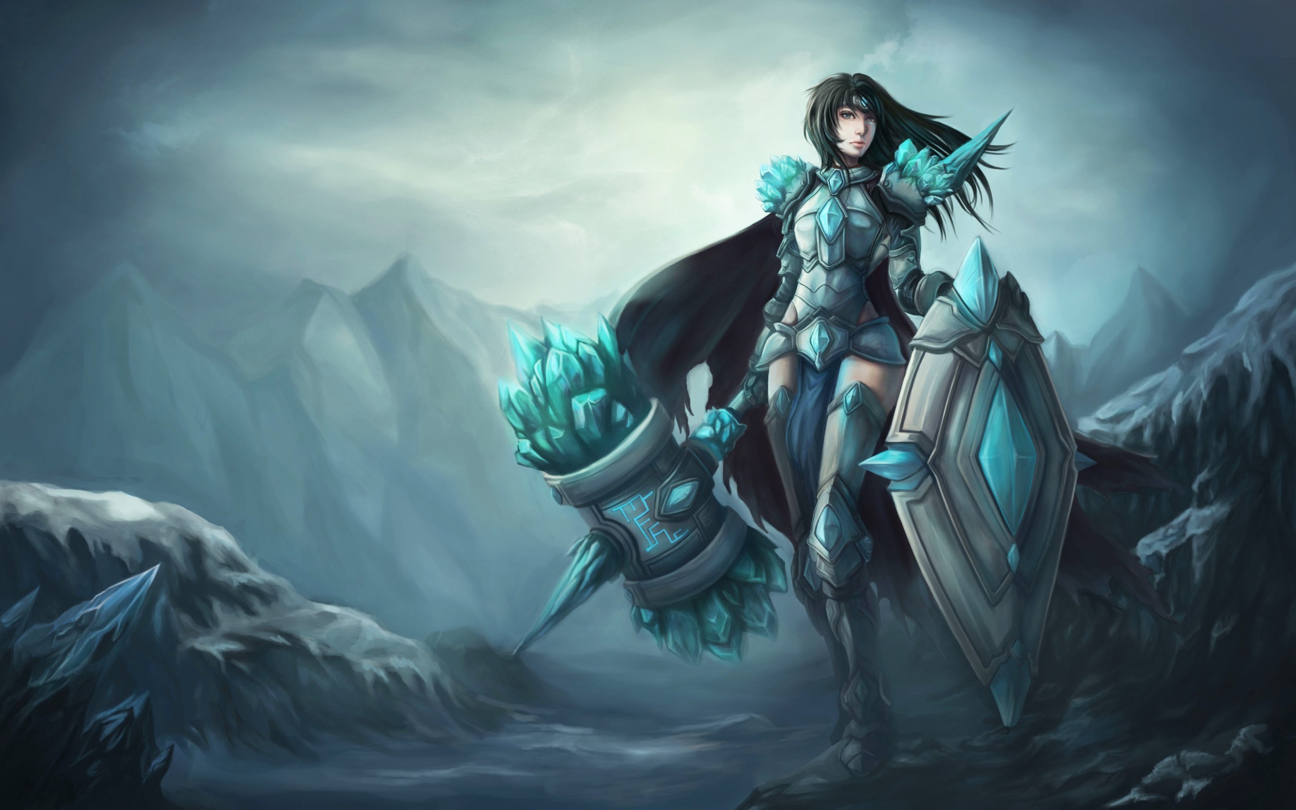 League Of Legends Taric Fantasy Girl Fantasy Art PC Gaming Genderswap 2560x1600
