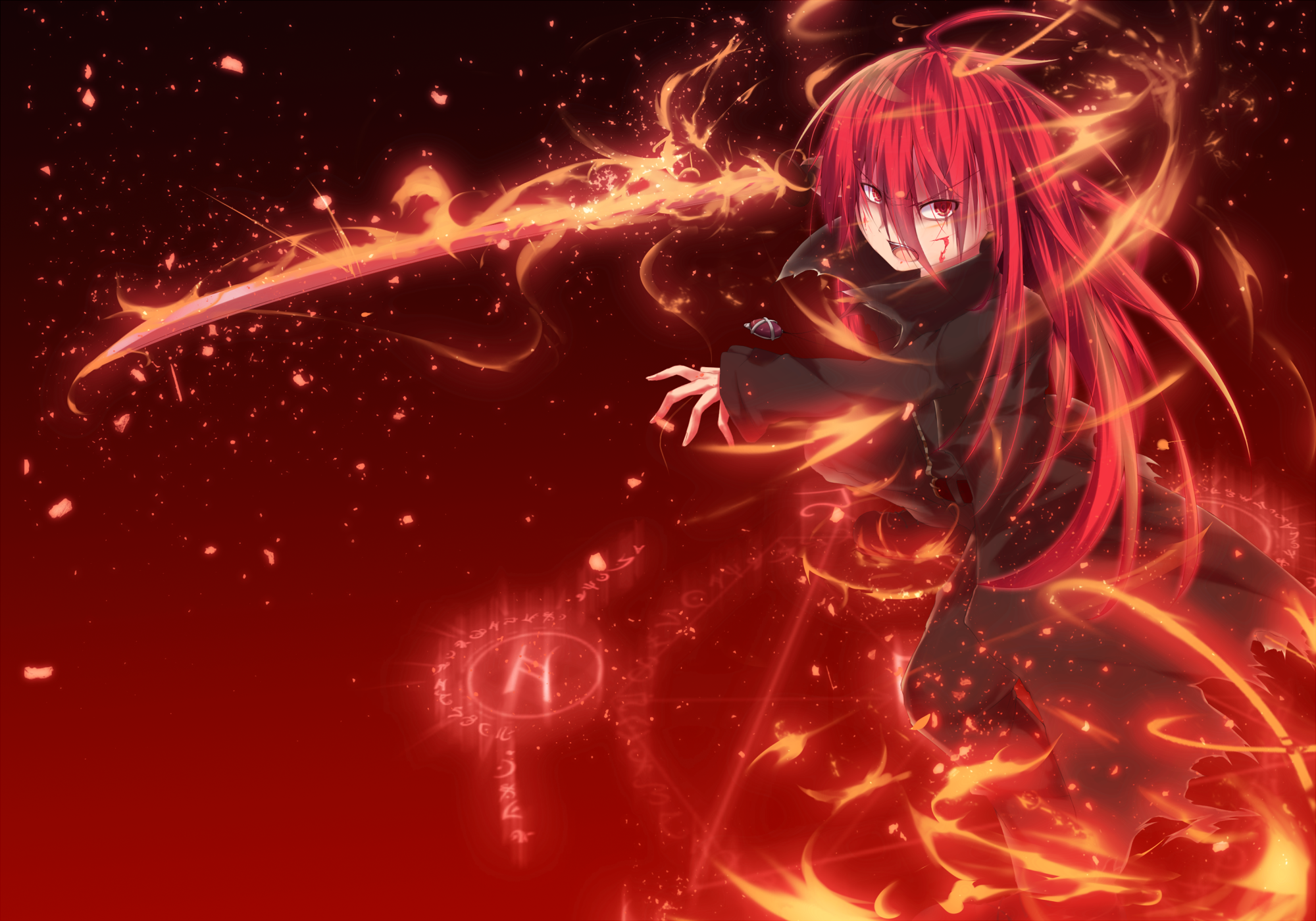 Shakugan No Shana Anime Girls Shana Alastor Shakugan No Shana 2000x1400