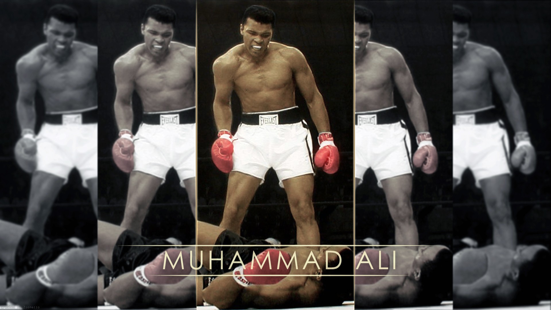 Muhammad Ali Men Collage Sport 1920x1080