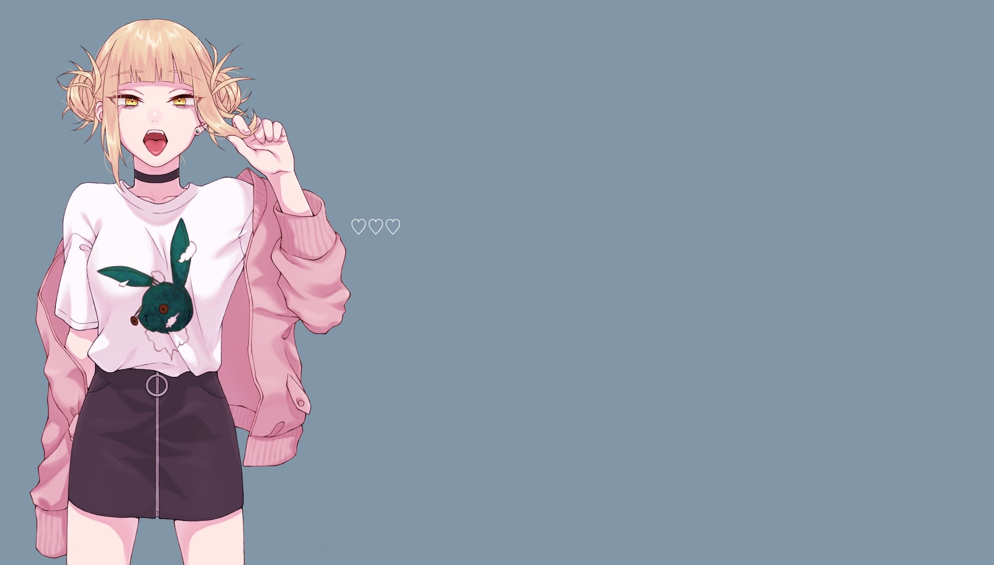 Anime Boku No Hero Boku No Hero Academia Anime Girls Himiko Toga Simple Simple Background 1990x1132