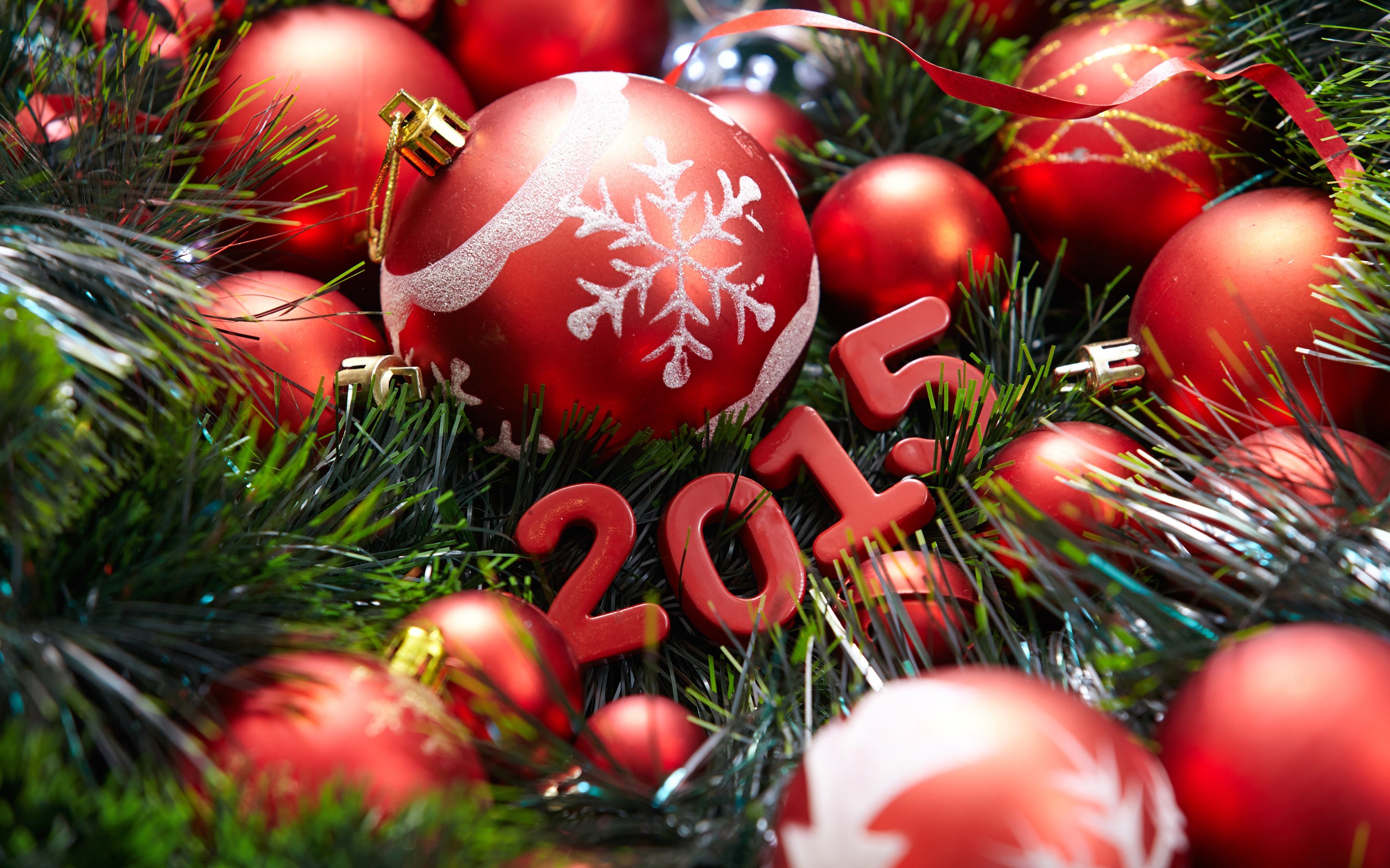 Christmas New Year Christmas Ornaments 2015 2560x1600