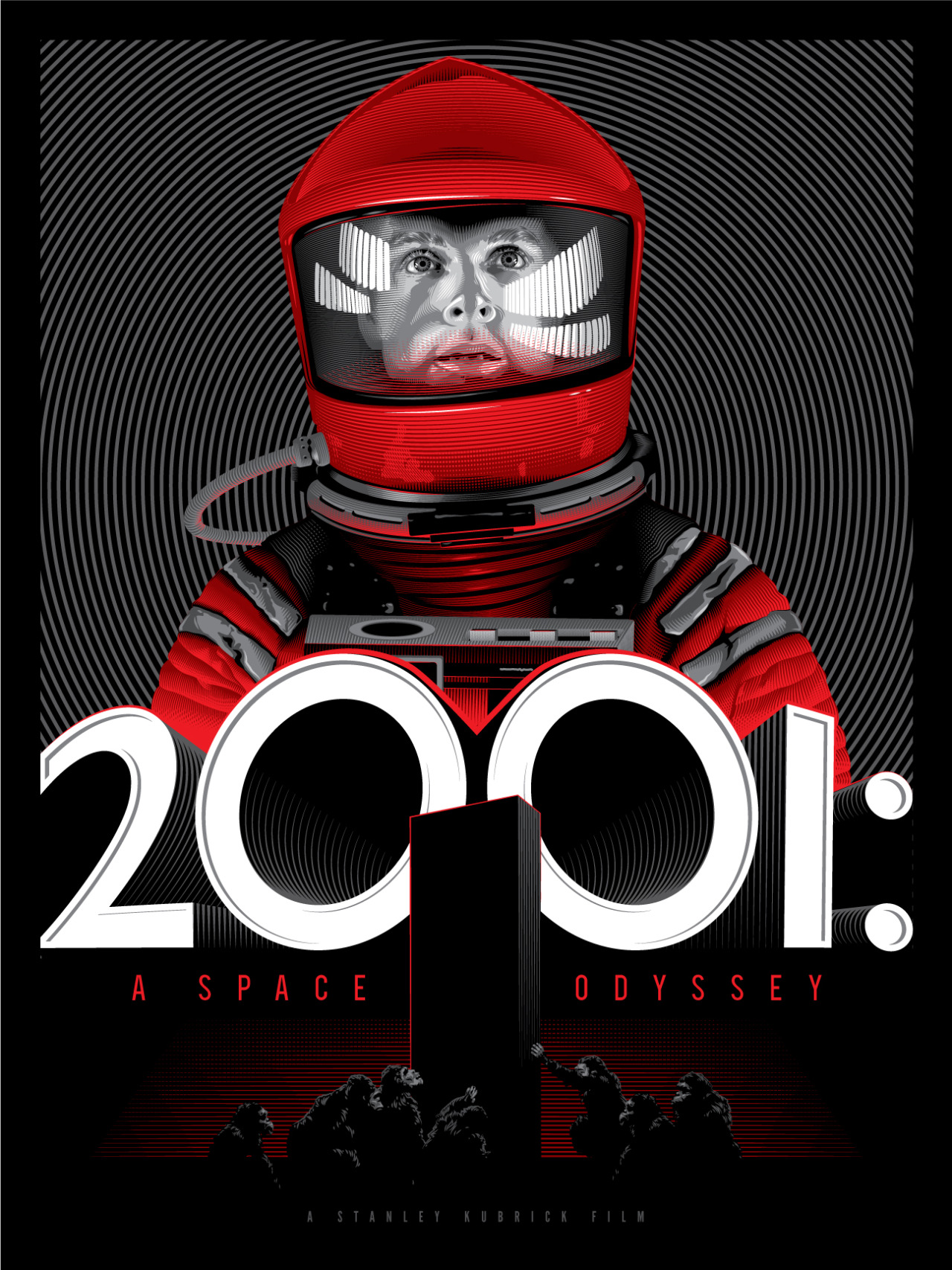 Movies Movie Poster Portrait Display Fan Art 2001 A Space Odyssey Men Stanley Kubrick Astronaut Circ 1280x1707