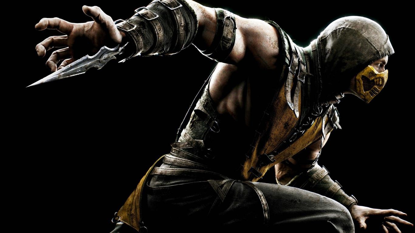 Scorpion Character Mortal Kombat Video Game Warriors 1366x768