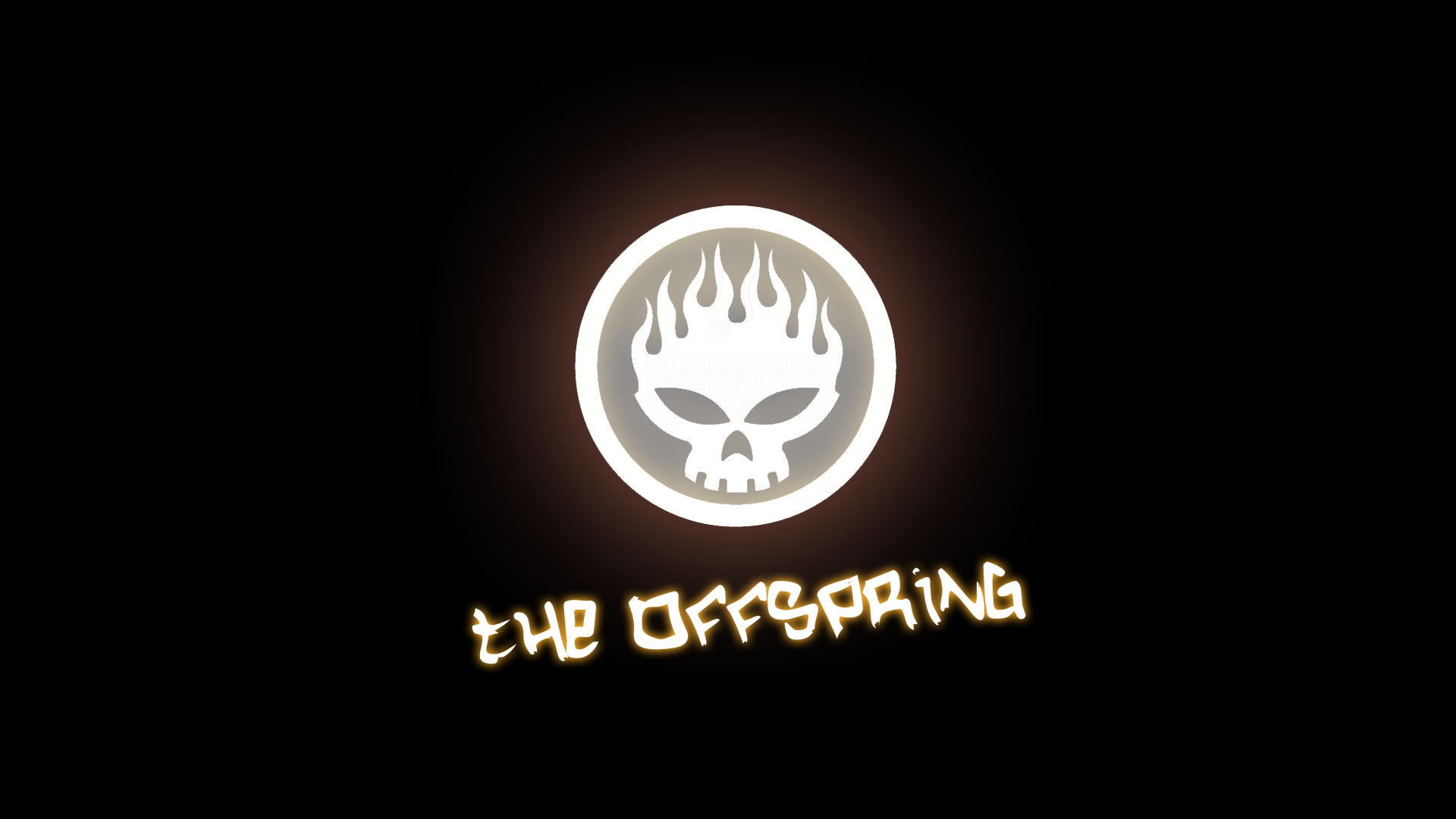 The Offspring Music Skull Simple Background 1920x1080