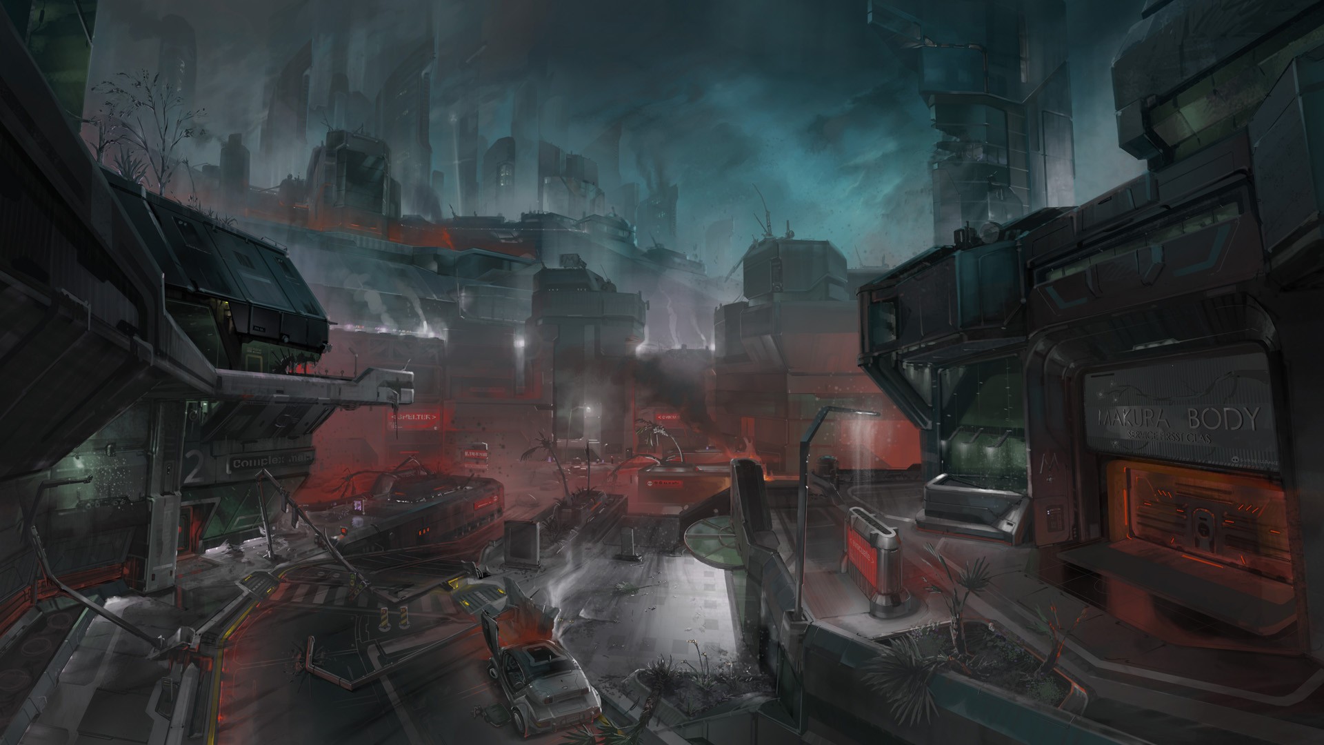 Halo Halo 3 ODST Futuristic Video Games Concept Art 1920x1080