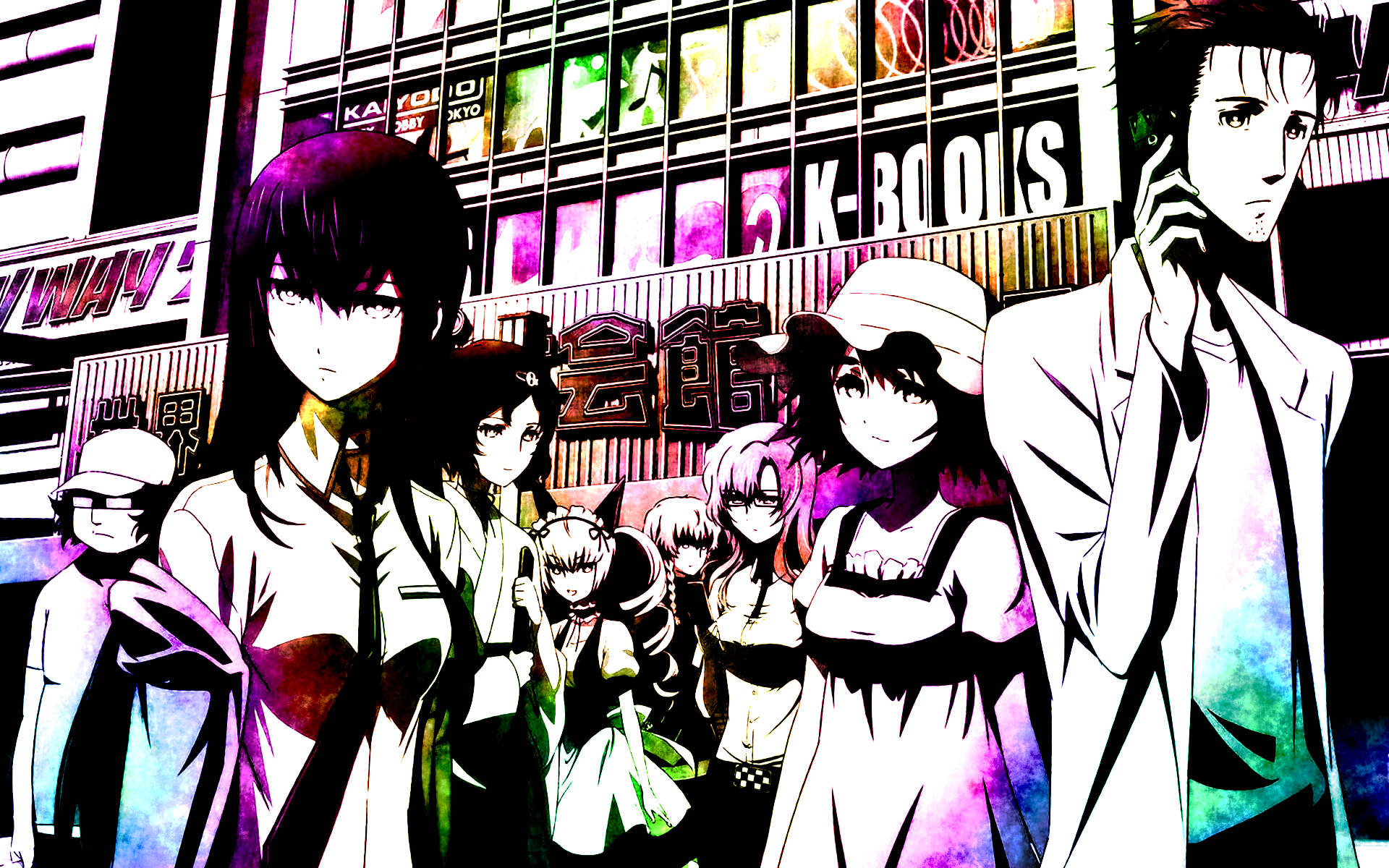 Rintaro Okabe Kurisu Makise Mayuri Shiina Itaru Hashida Suzuha Amane Ruka Urushibara Faris Nyannyan  1920x1200