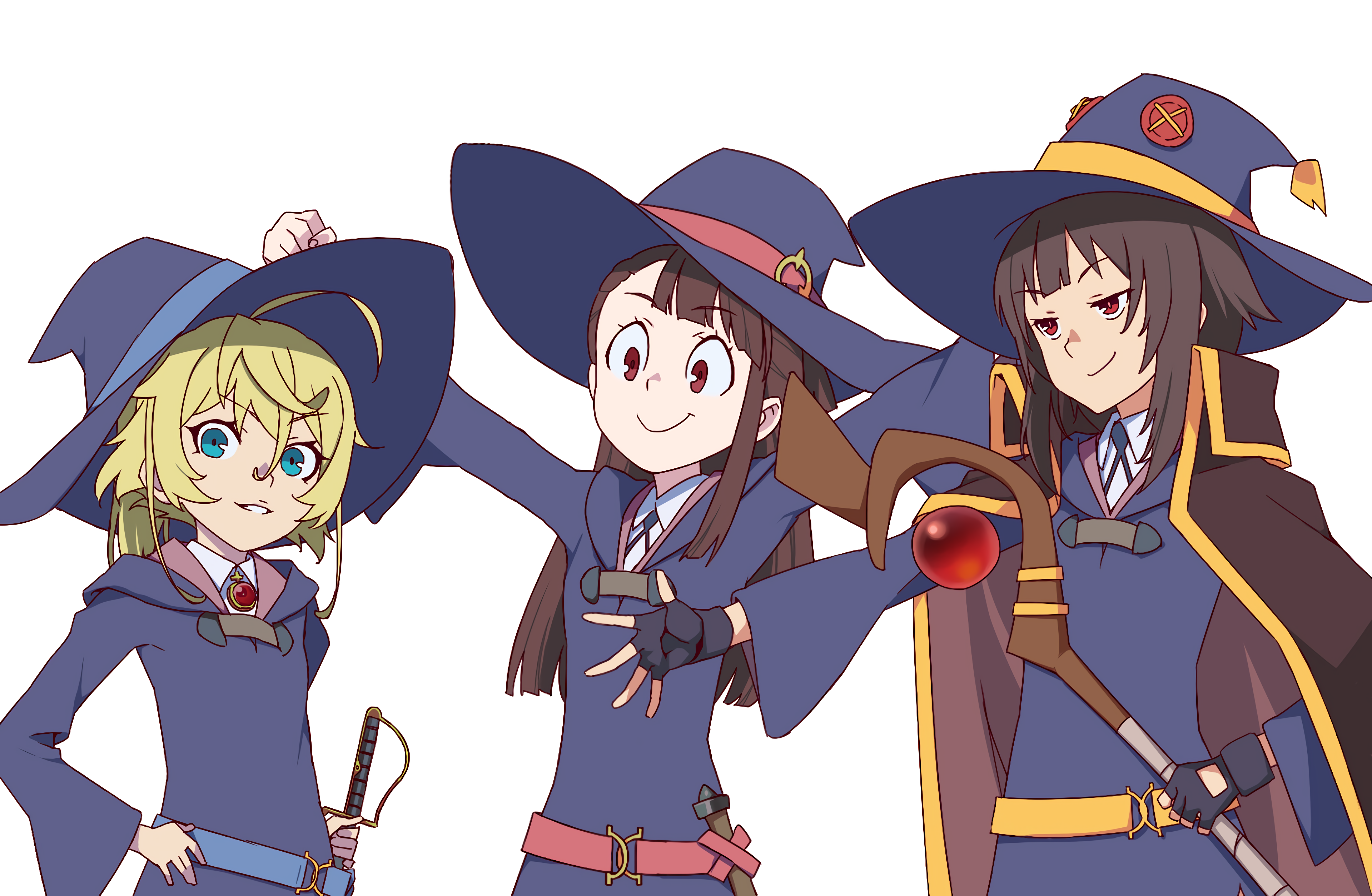 Little Witch Academia Youjo Senki Kono Subarashii Sekai Ni Shukufuku Wo Tanya Degurechaff Kagari Ats 3840x2508