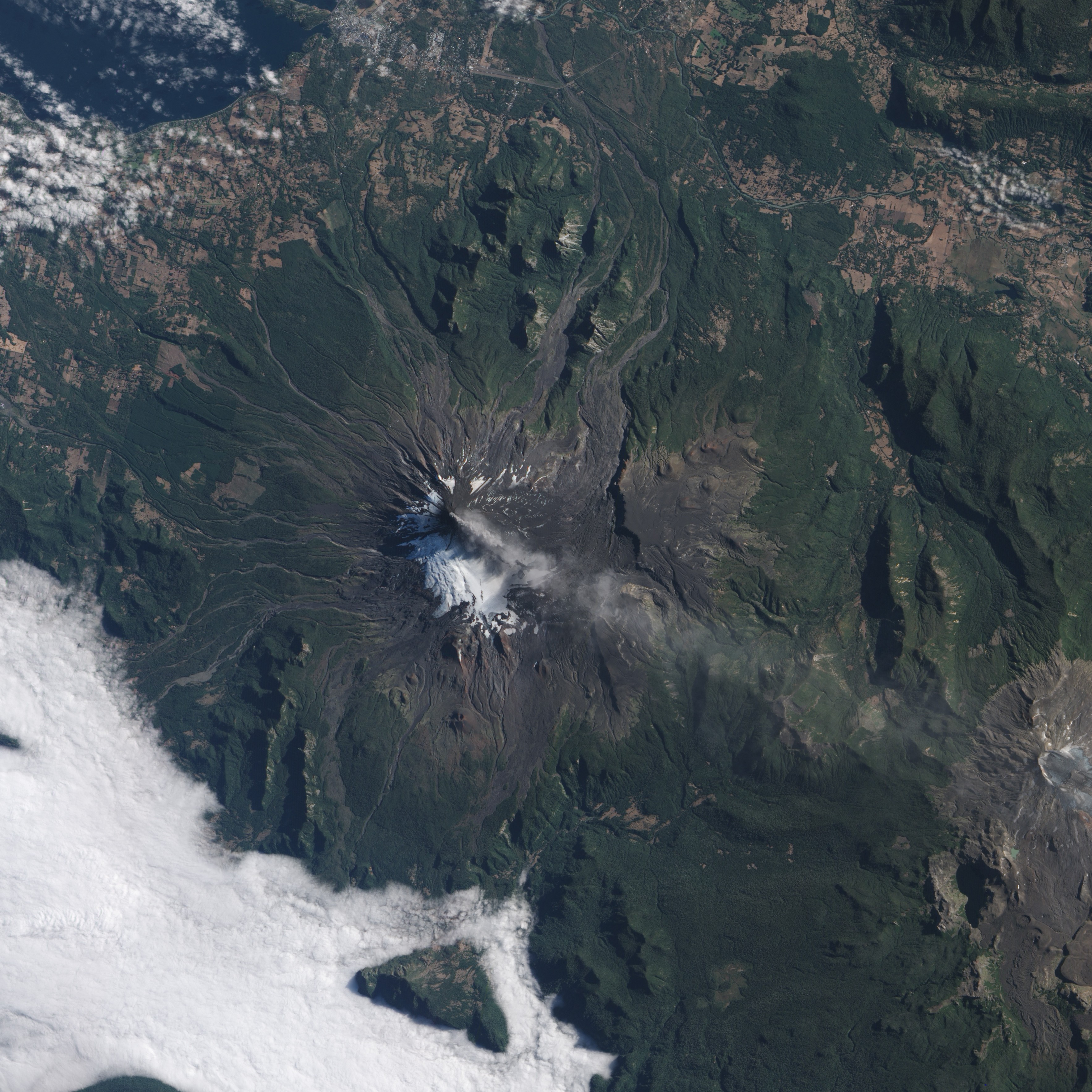 Volcano NASA Satellite Imagery Landscape Mountains Snow Chile Eruptions Ash 3533x3533