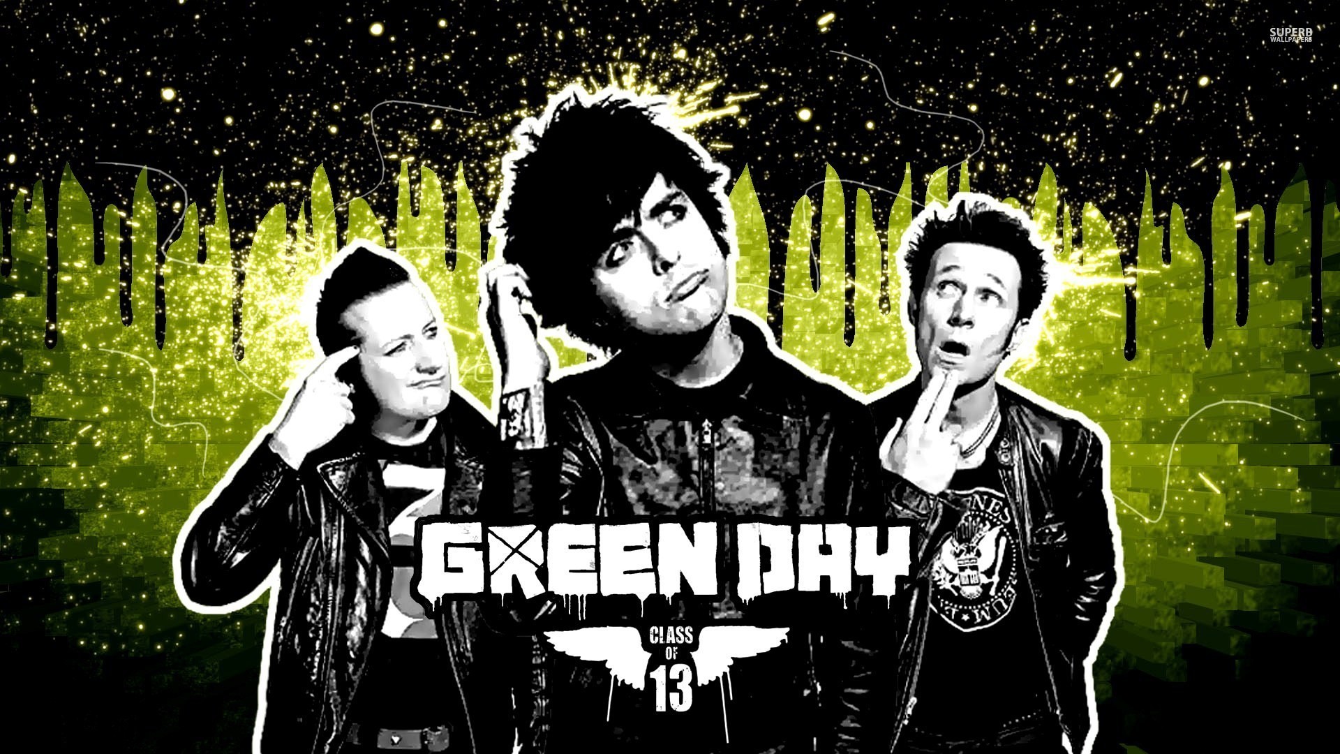 Green Day Music Men 1920x1080
