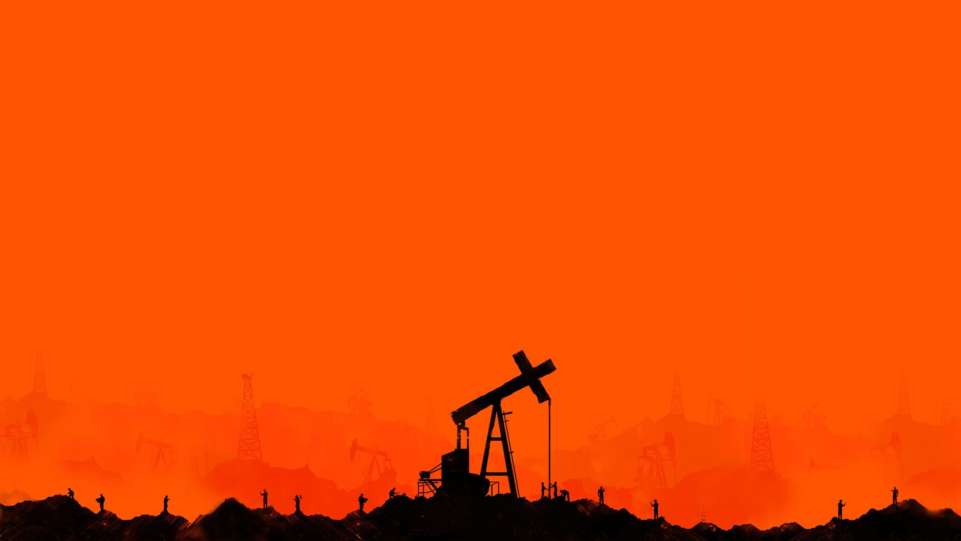 There Will Be Blood Movies Poster Movie Poster Cross Oil Pump Orange 1920x1080