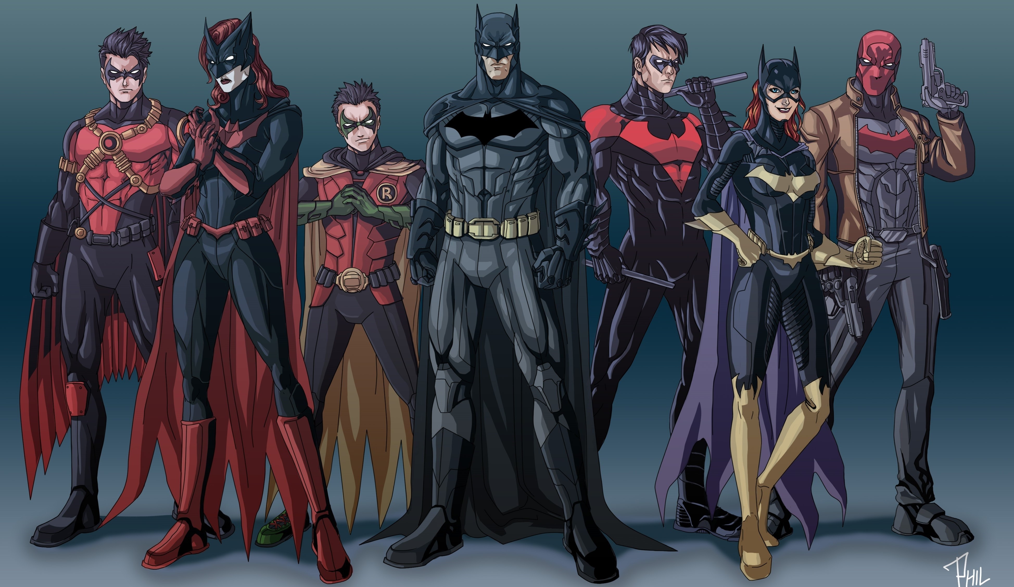 Batman DC Comics Red Robin Batwoman Red Hood 3896x2256