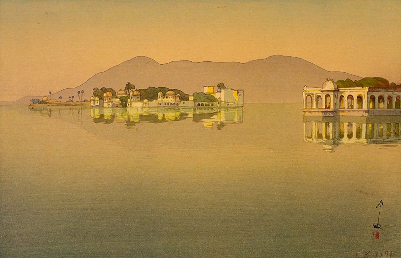 Yoshida Hiroshi Artwork Japanese Painting Mountains Water 1277x822