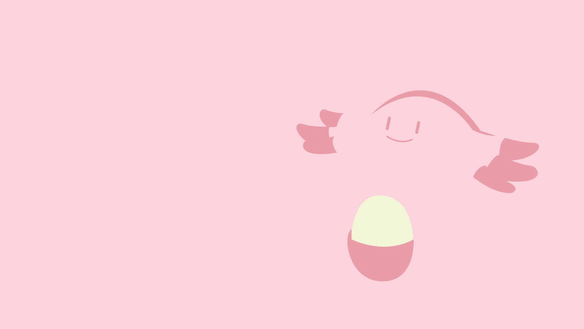 Chansey Pokemon Minimalist 1920x1080