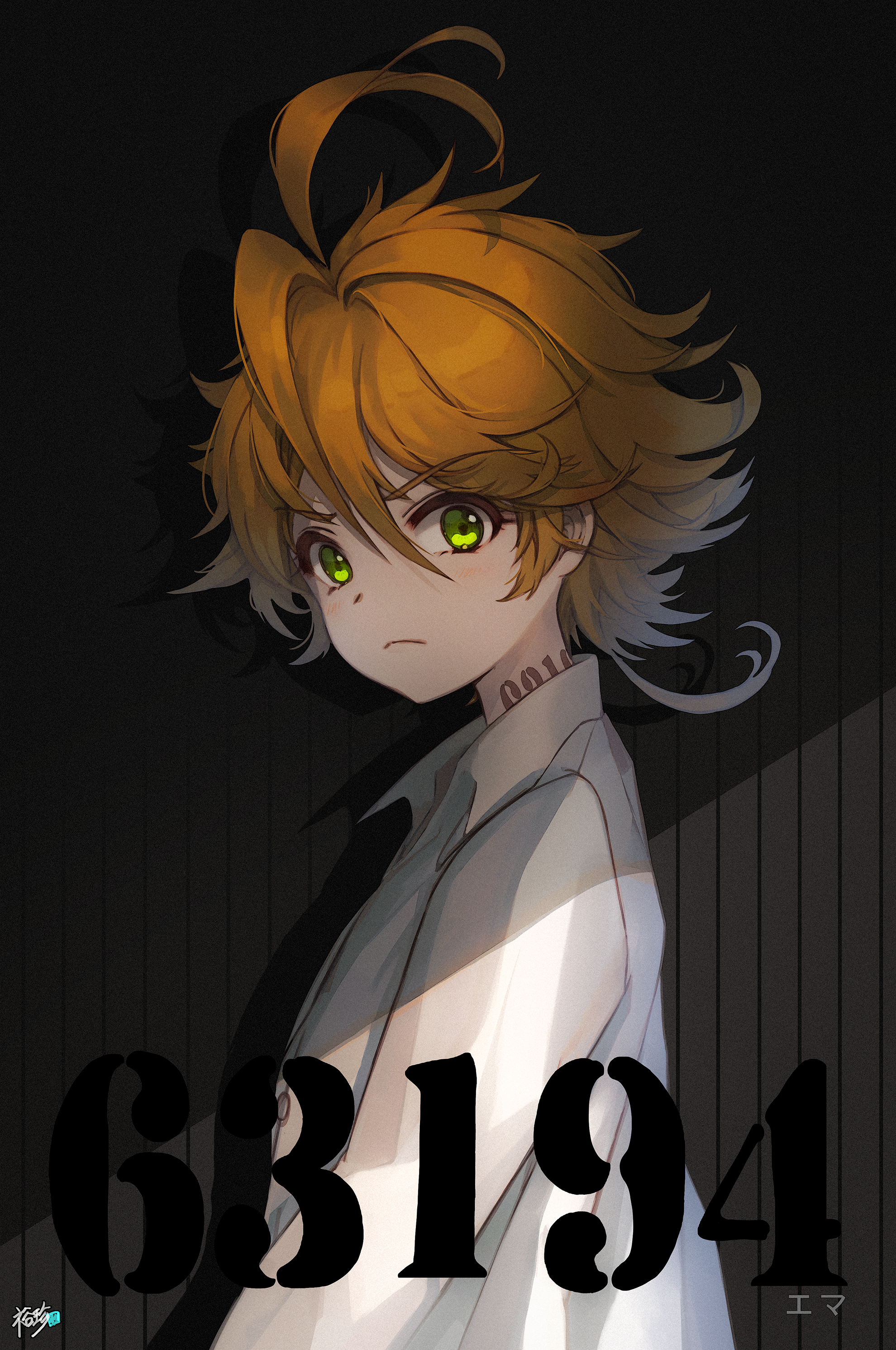 Anime Anime Girls The Promised Neverland Green Eyes 1980x2981