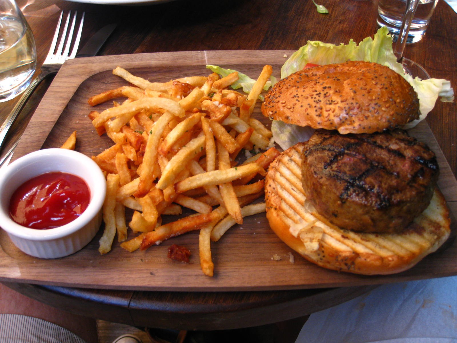 Food French Fries Burger Fast Food 1600x1200