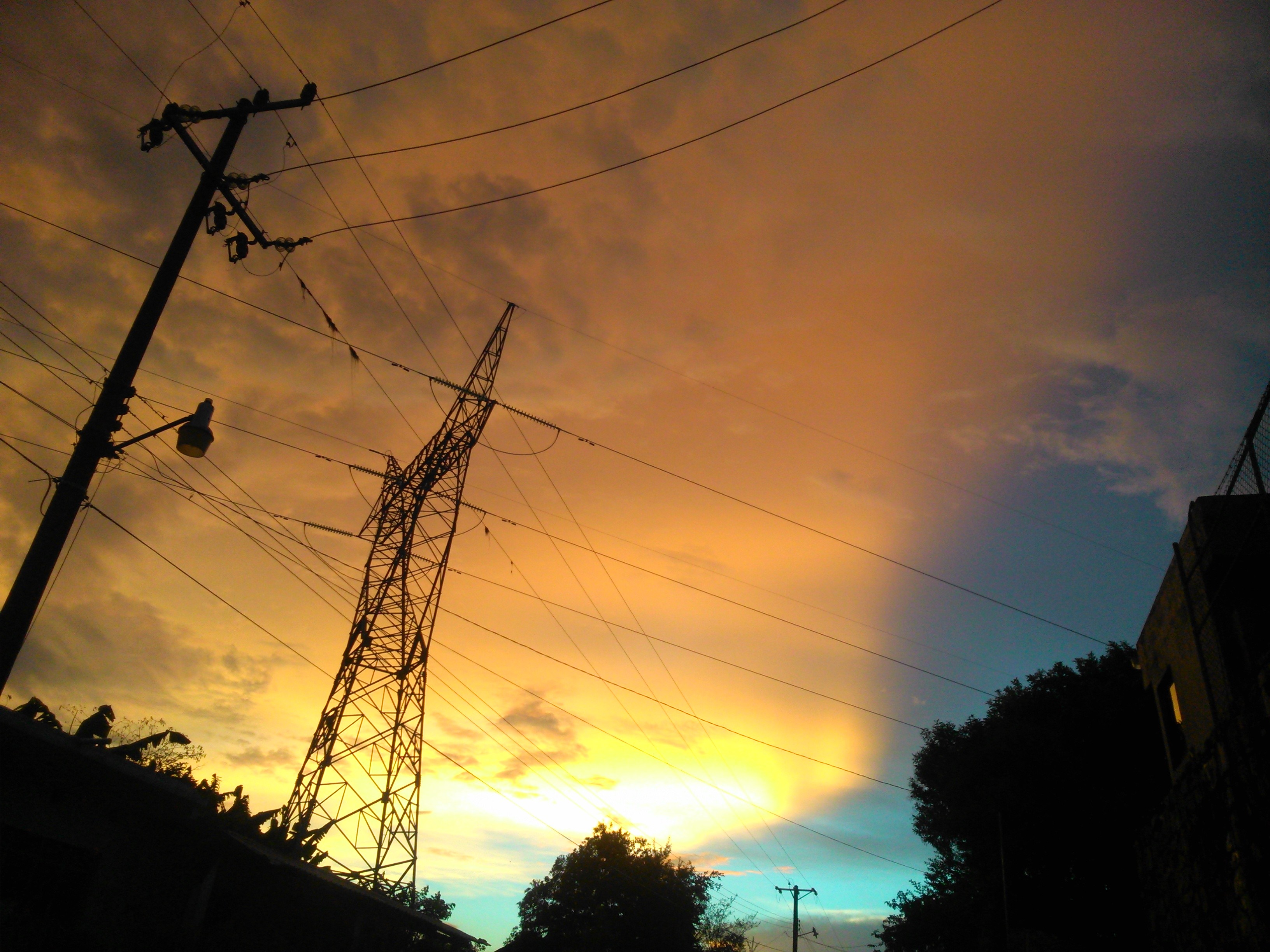 Clouds Powerlines Sky 3264x2448