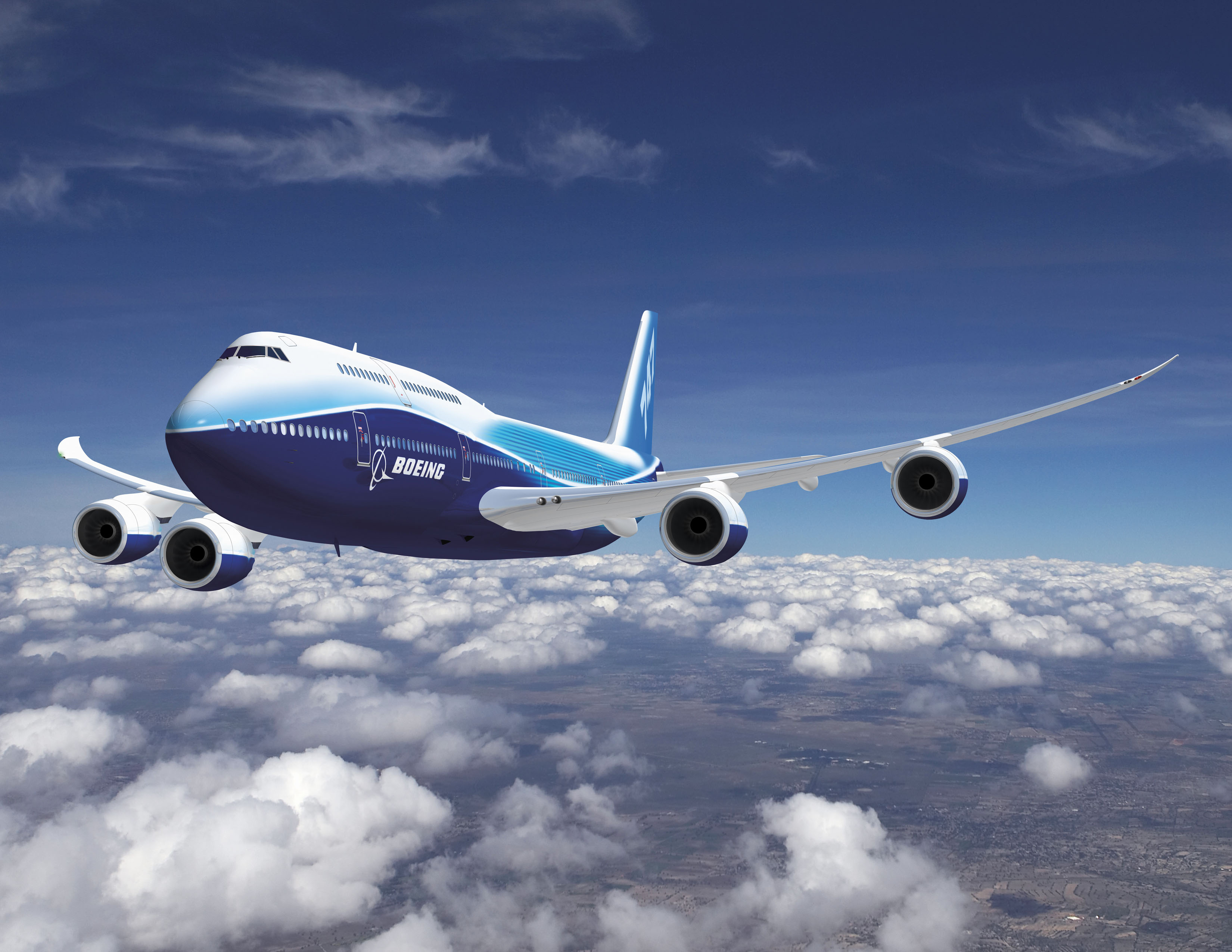 Aircraft Cloud Boeing Boeing 747 Passenger Plane 3300x2550