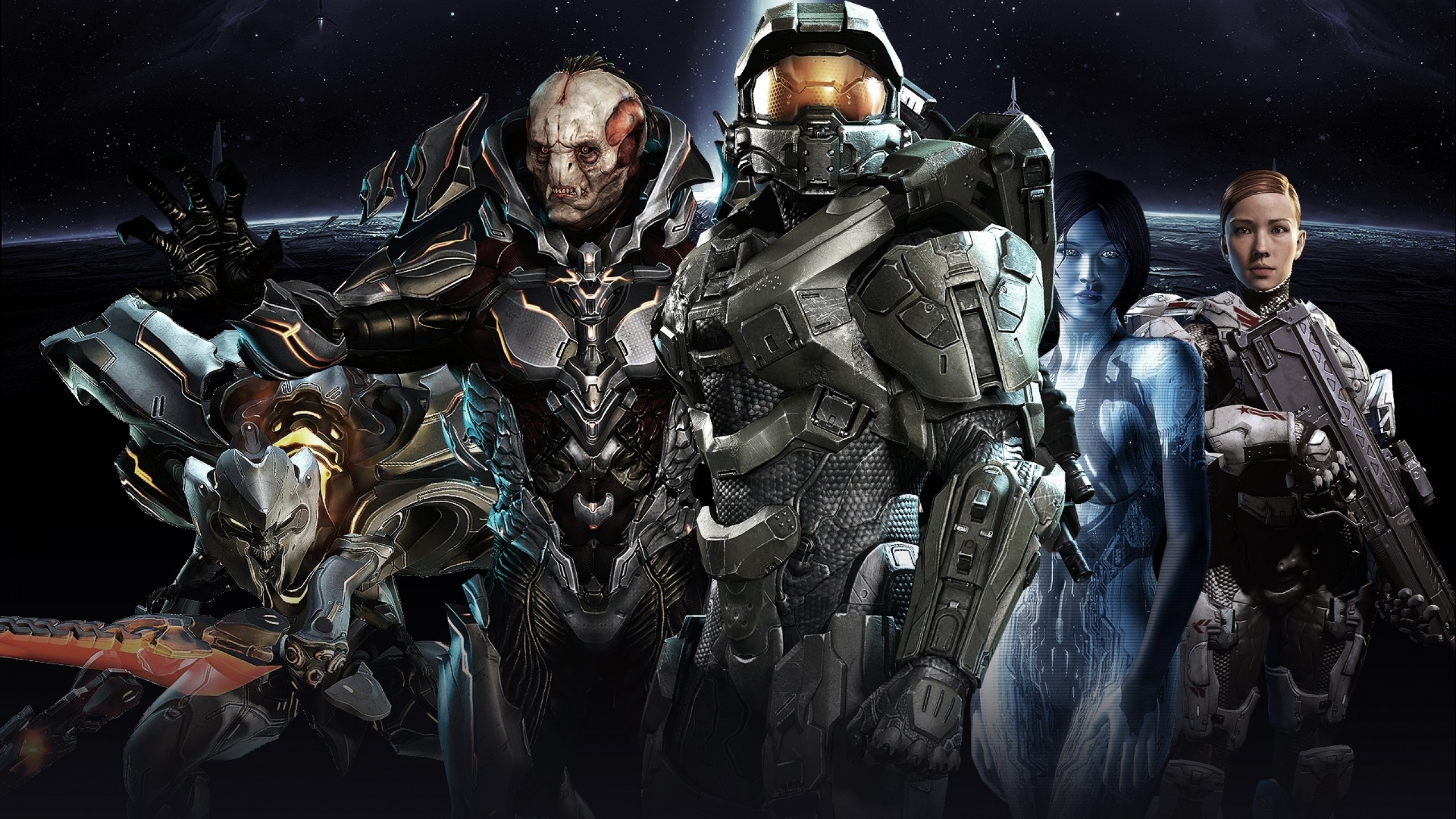 Halo Master Chief Halo 4 Xbox One Halo Master Chief Collection Cortana Video Games 2560x1440